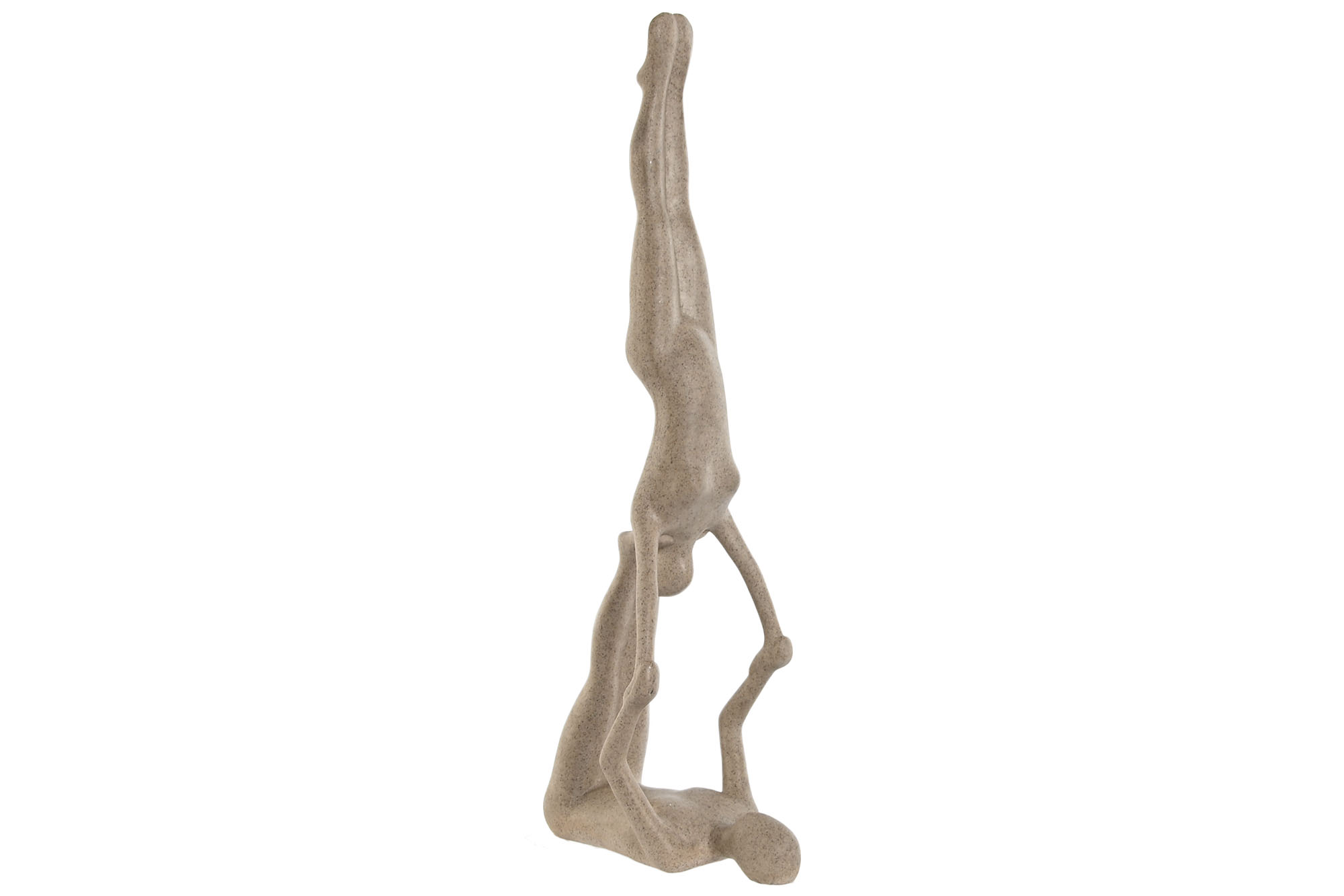 FIGURA RESINA 19,5X12,8X50 YOGA BEIGE