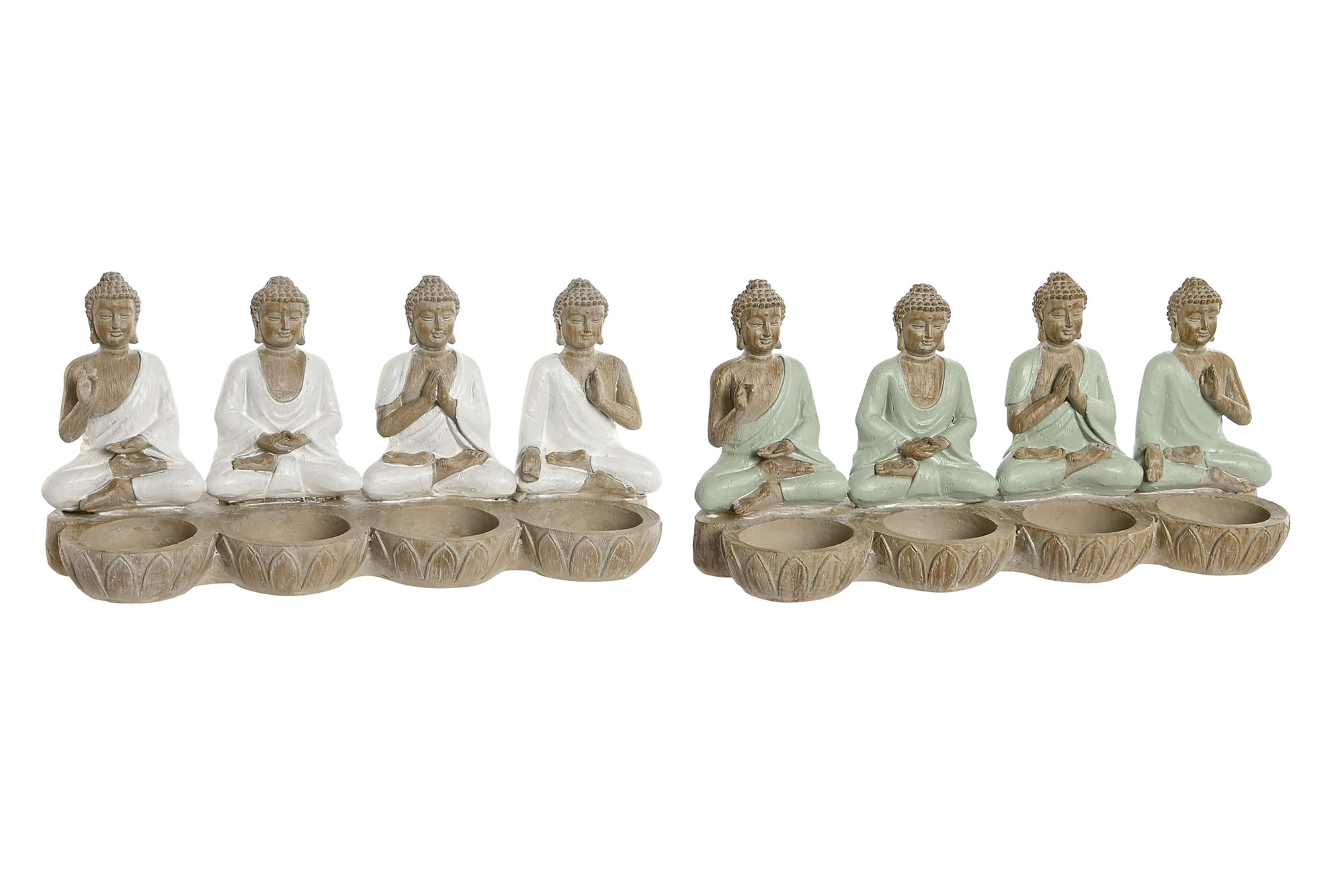 FIGURA RESINA 24X9X11 BUDA PORTAVELA 2 SURT.