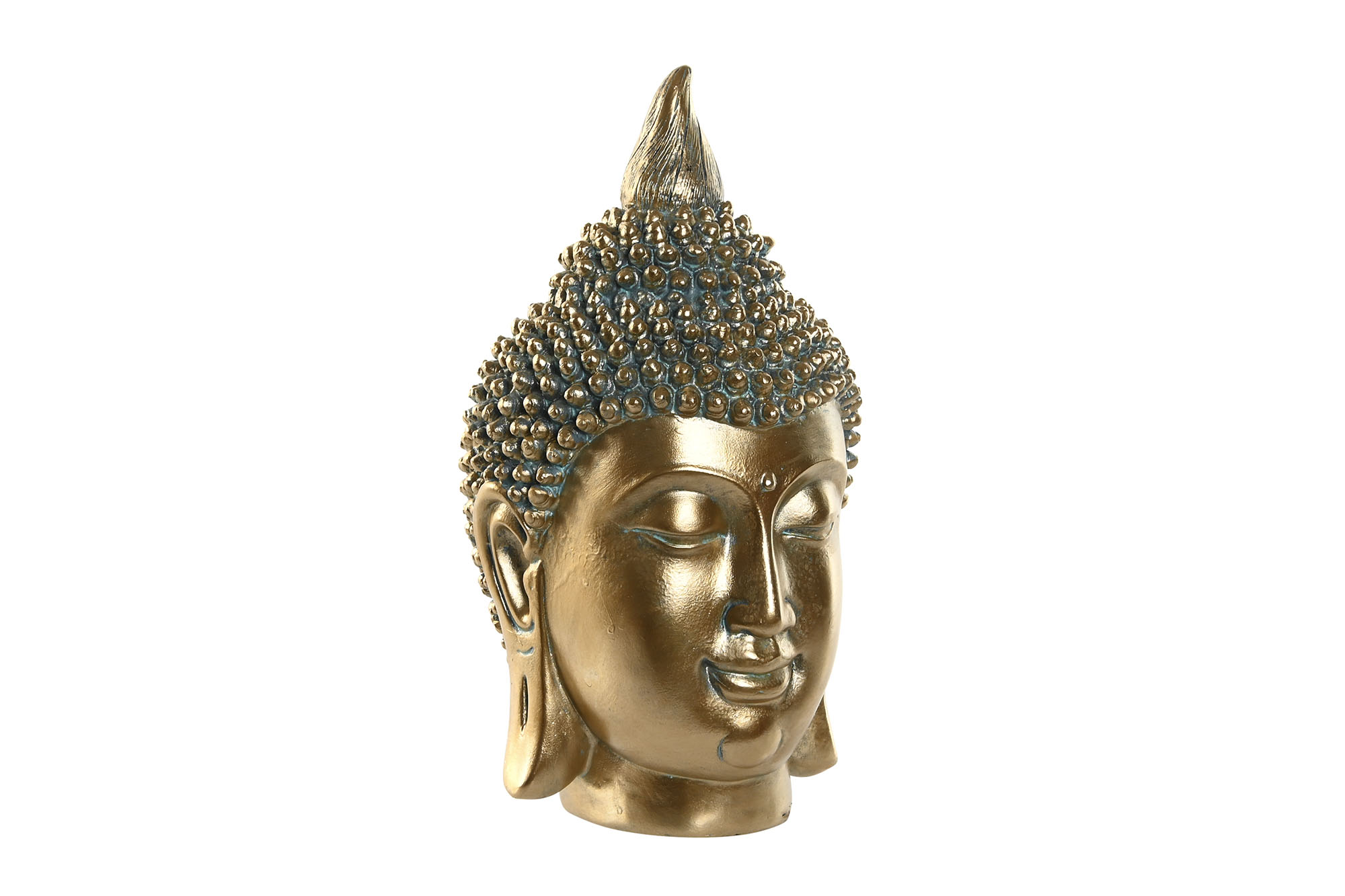 FIGURA RESINA 16X15,5X28 BUDA ENVEJECIDO DORADO