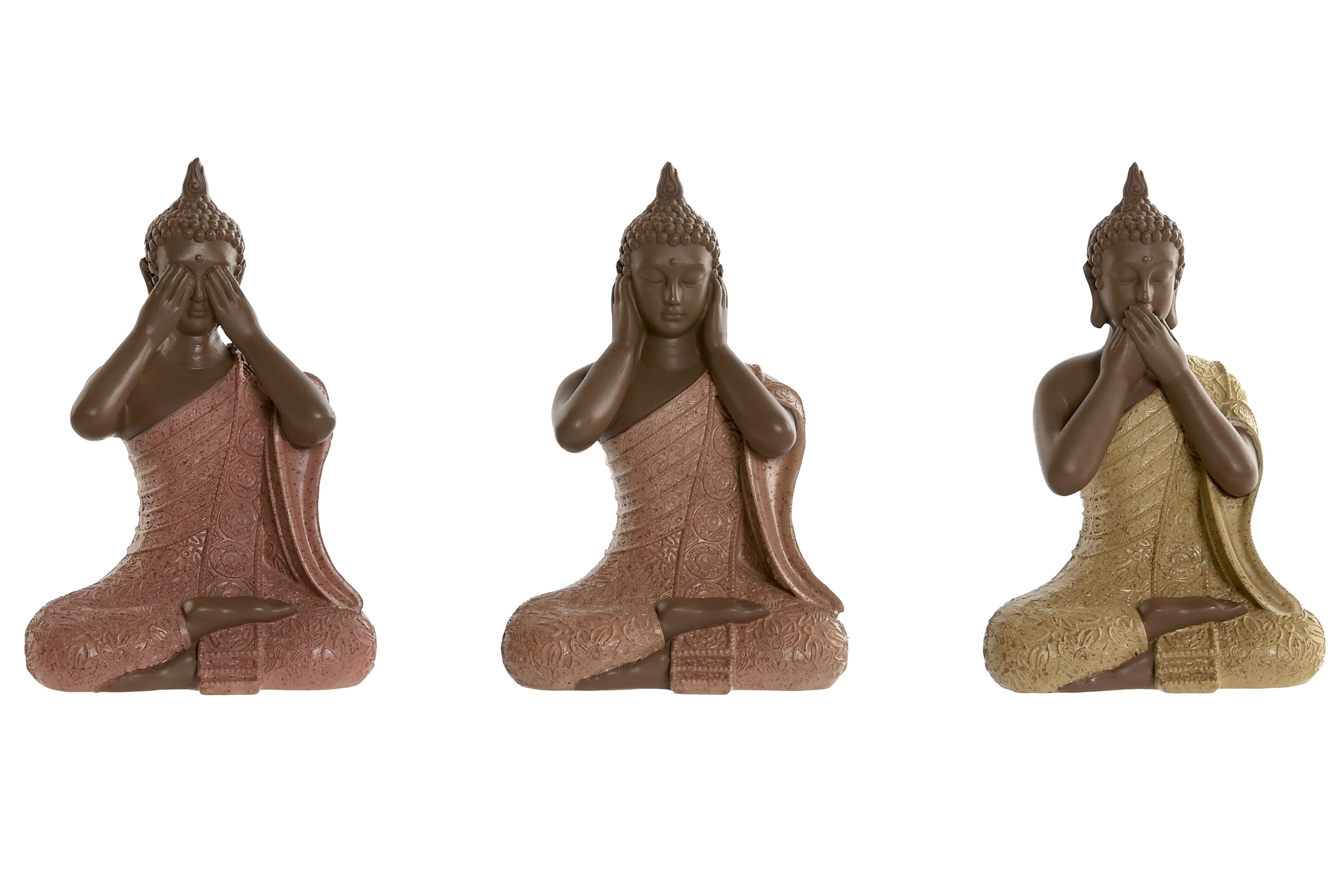 FIGURA RESINA 9X6X13 BUDA 3 SURT.