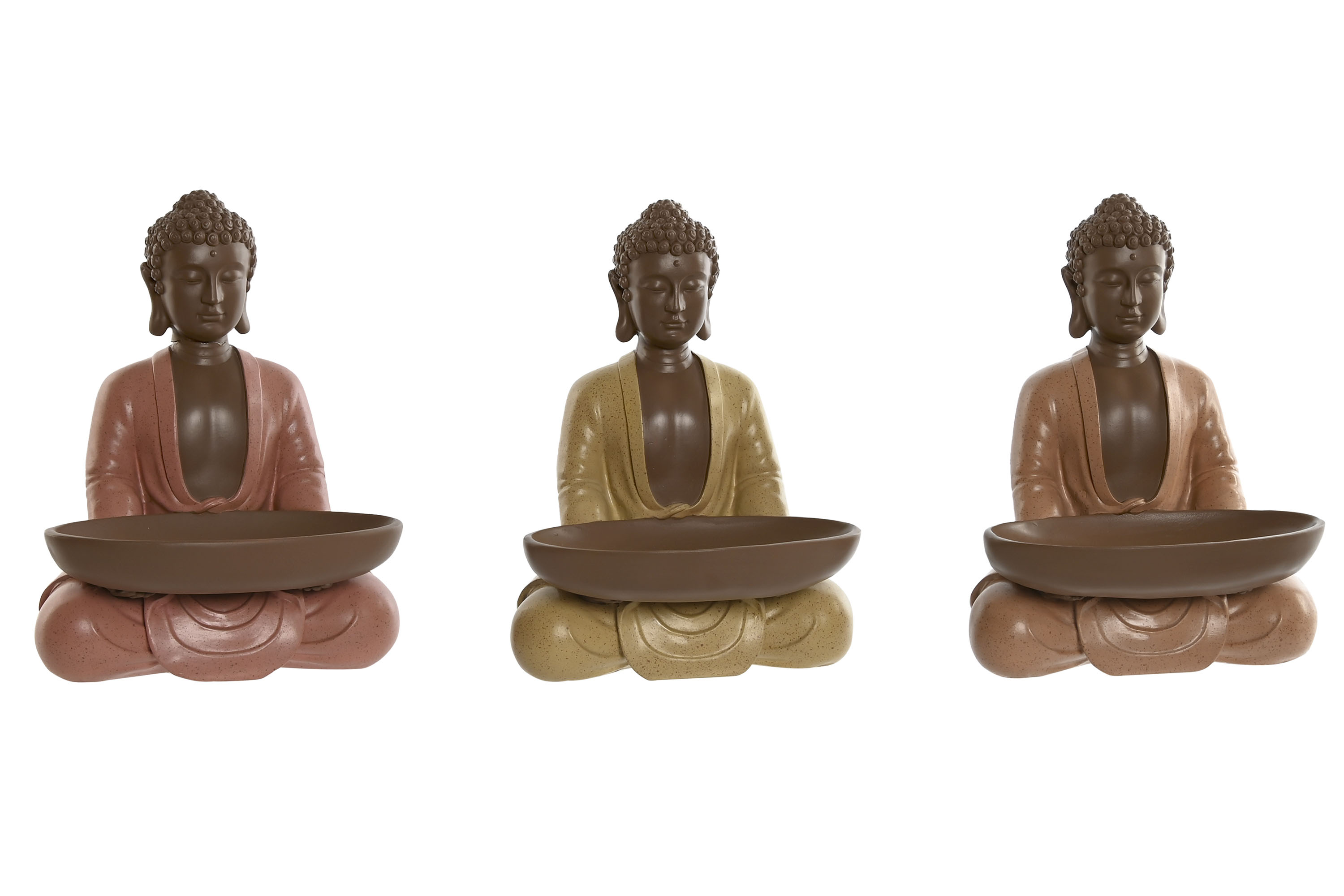 FIGURA RESINA 19,5X16X25,5 BUDA 3 SURT.