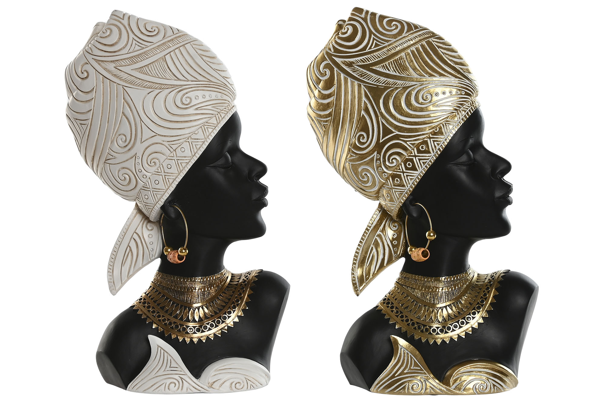 FIGURA RESINA 22X11X37 AFRICANA 2 SURT.