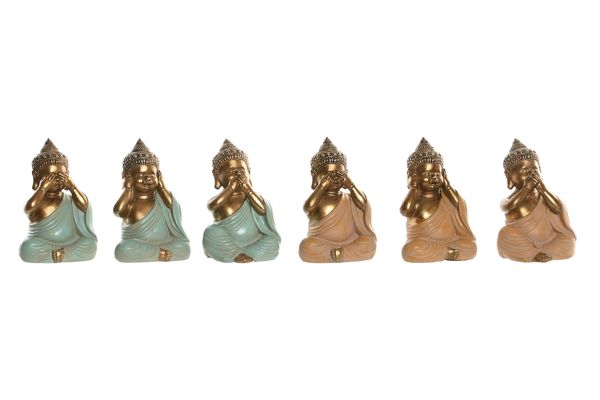 FIGURA RESINA 11X9X17 BUDA 6 SURT.