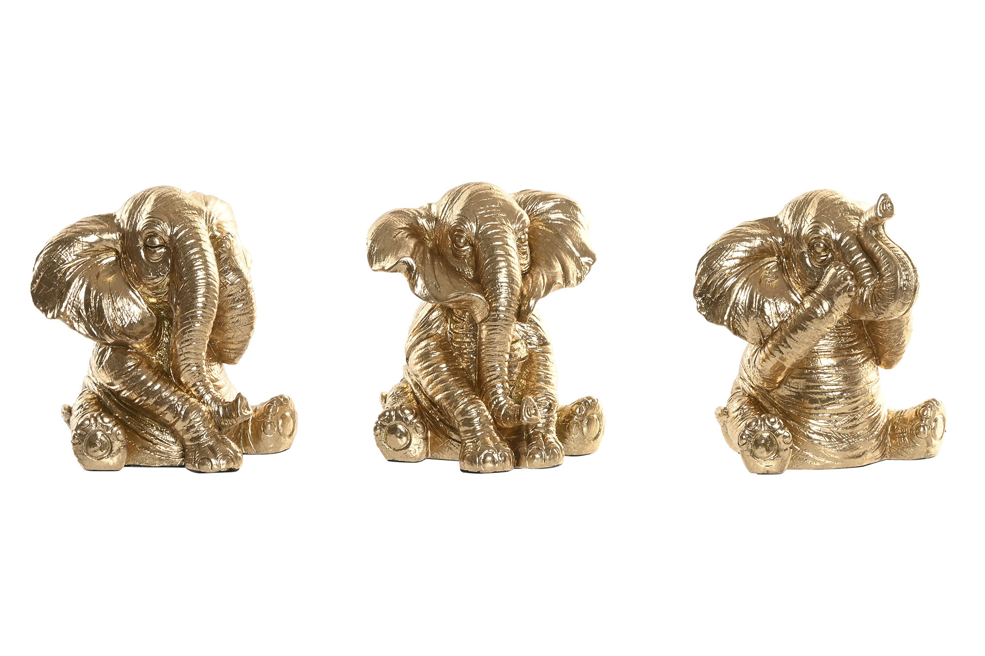 FIGURA RESINA 13X12X14 ELEFANTE 3 SURT.
