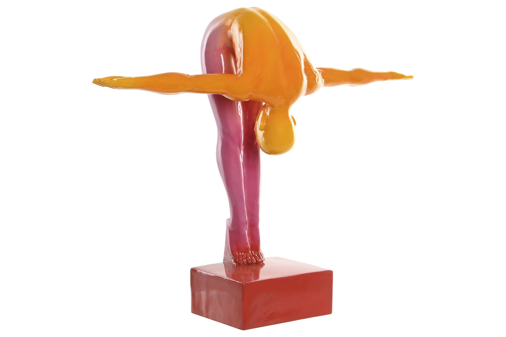 FIGURA RESINA 55X17X45 ATLETA MULTICOLOR