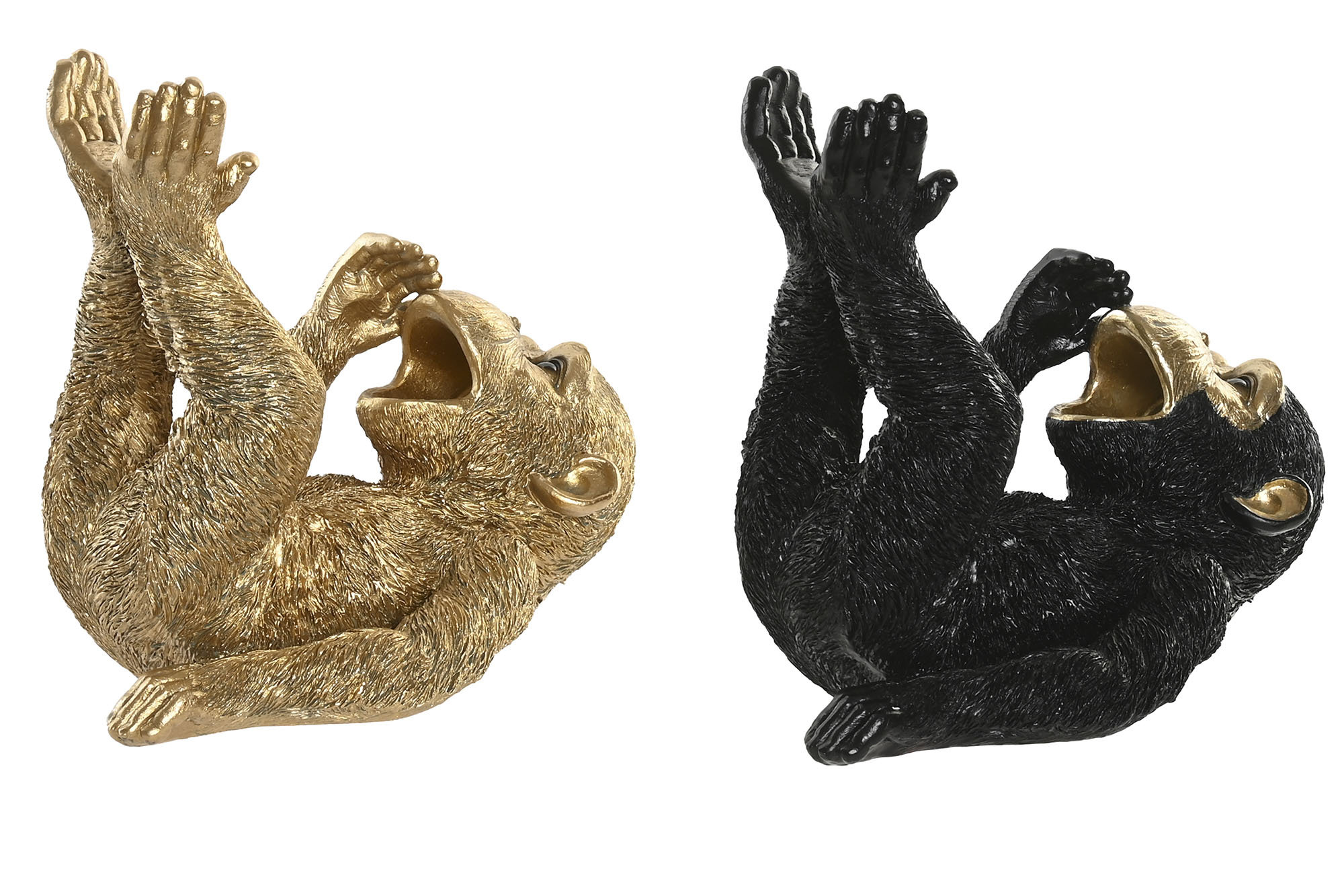 FIGURA RESINA 24,5X15X22,5 MONO PORTABOTELLA 2 SUR