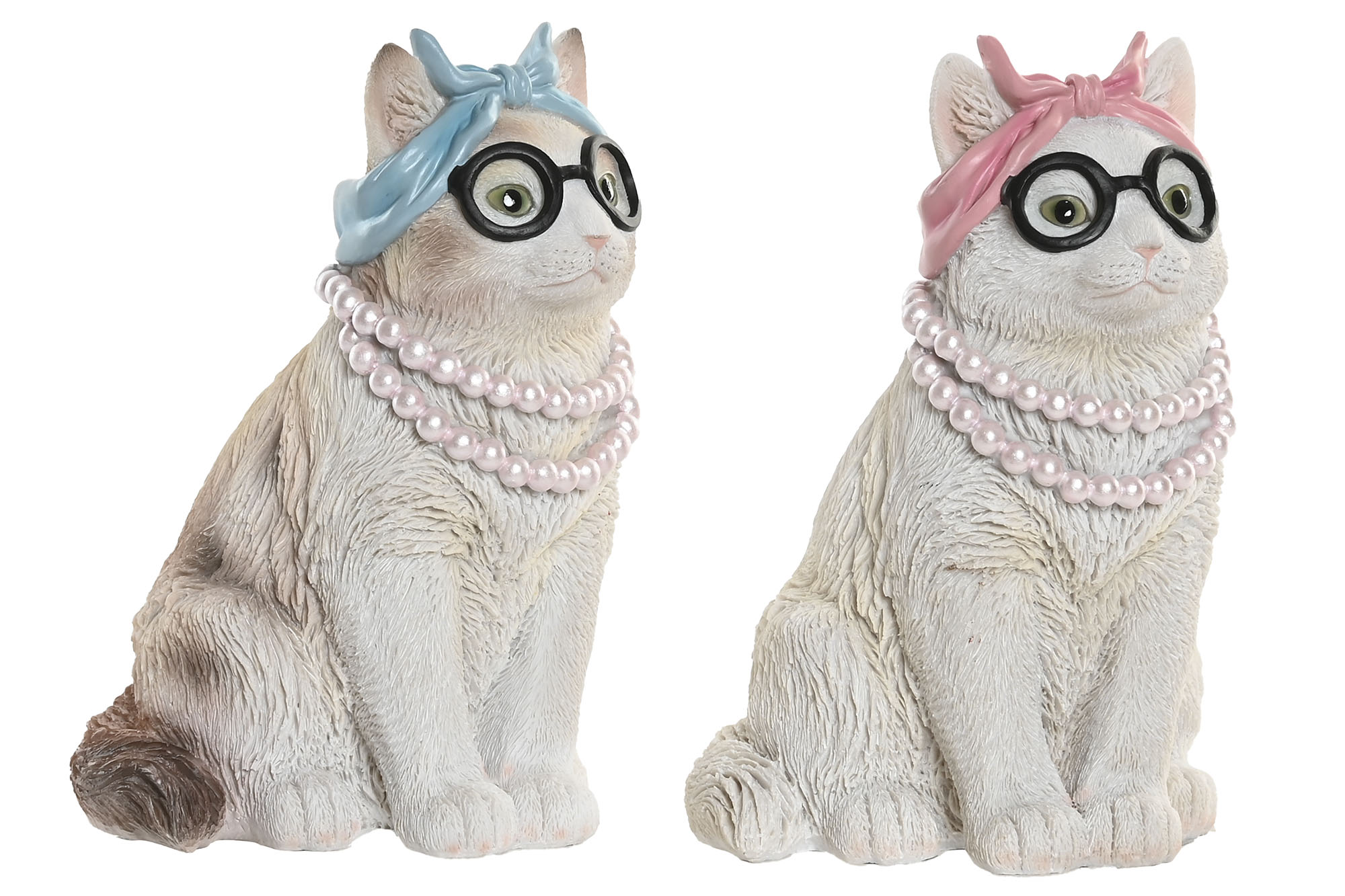 FIGURA RESINA 13,5X13X19,5 GATO 2 SURT.
