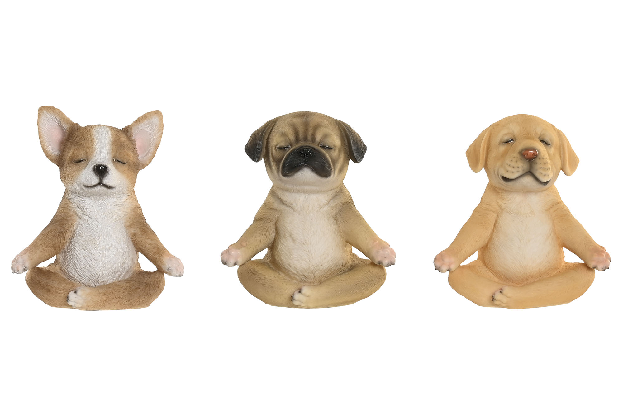 FIGURA RESINA 14,5X9,5X16 PERRO 3 SURT.