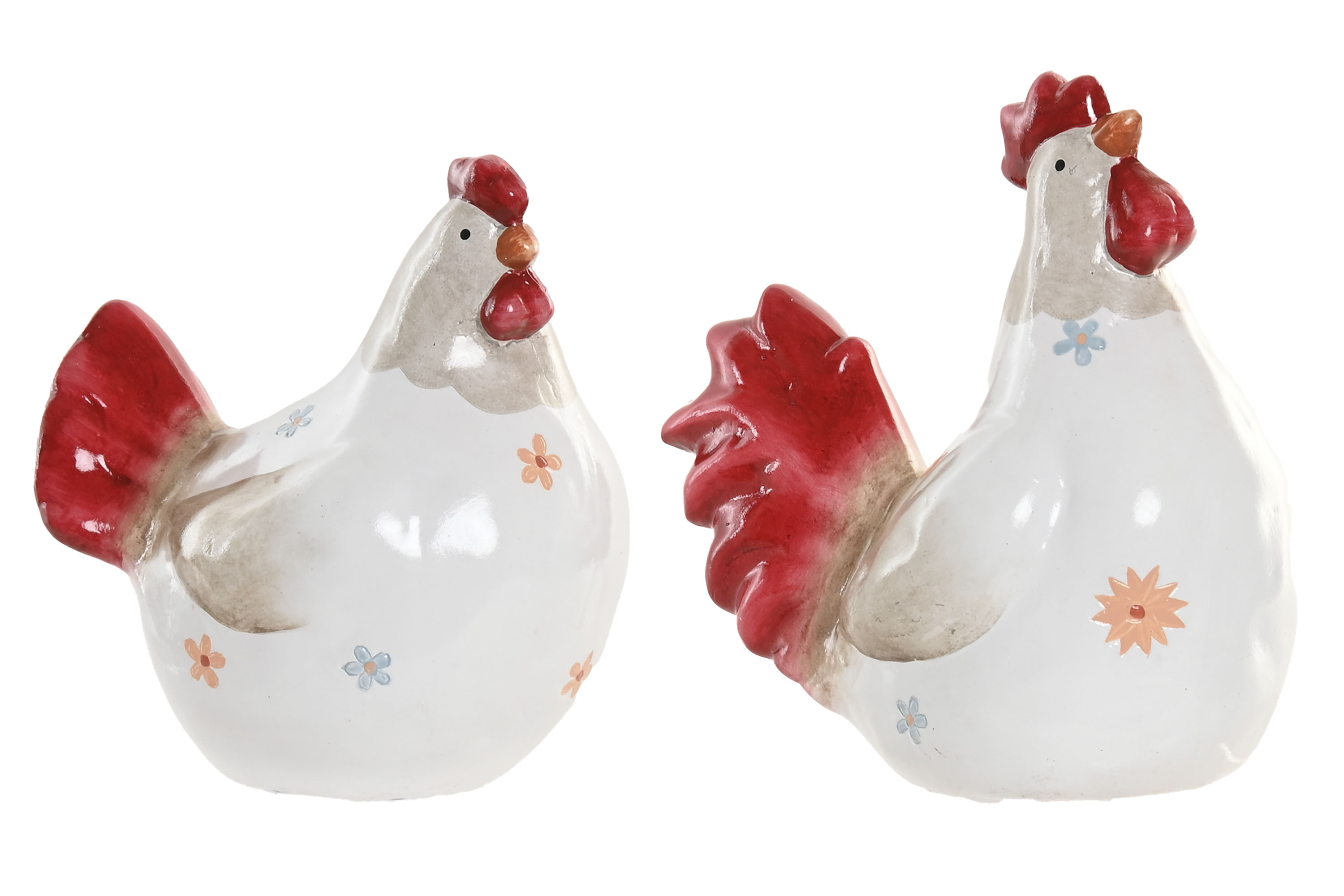 FIGURA TERRACOTA 14,5X23X23,5 GALLINA 2 SURT.