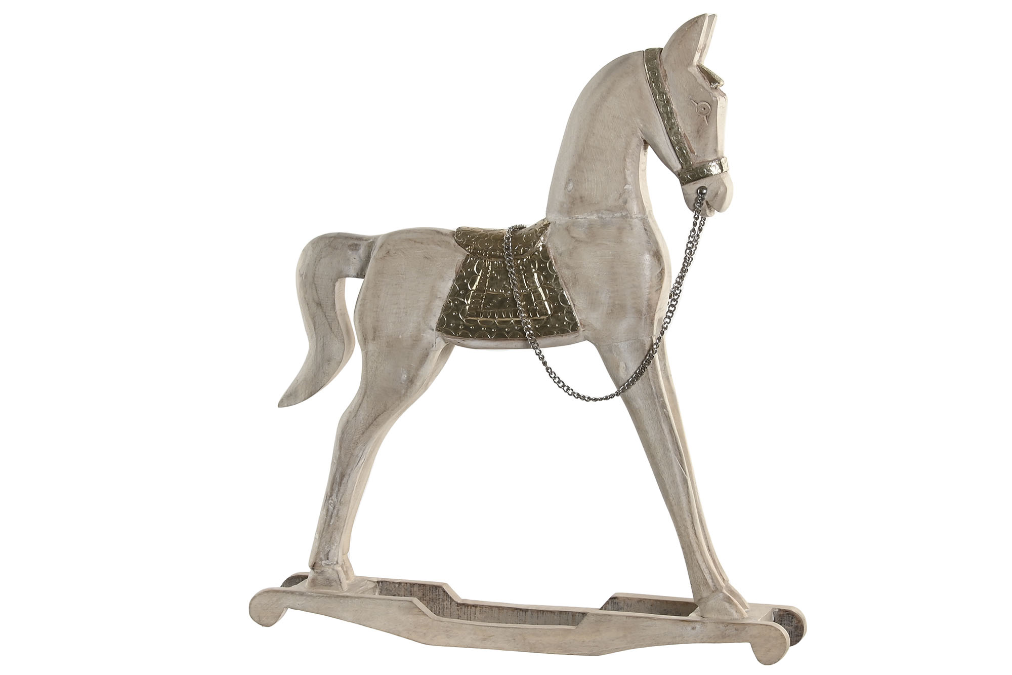 FIGURA MANGO METAL 53X10X60 CABALLO NATURAL