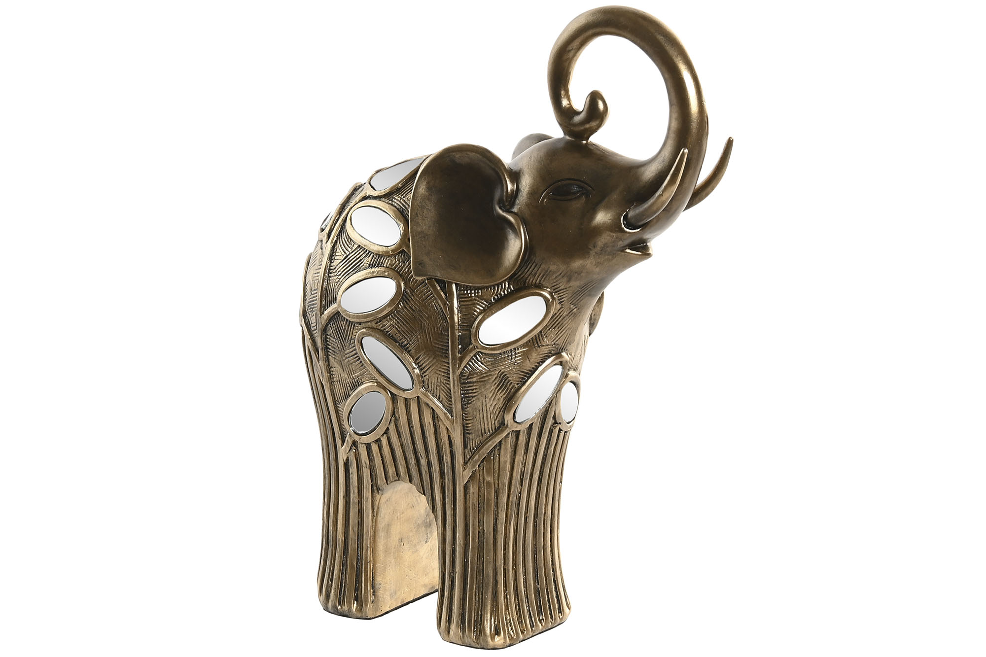 FIGURA RESINA 19X9X25,5 ELEFANTE BRONCE