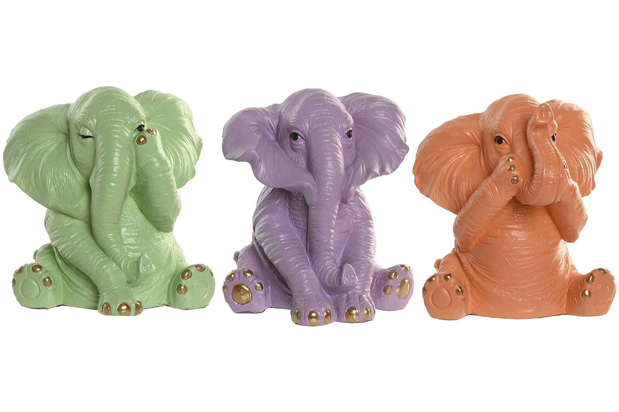 FIGURA VINILO 13,5X12X14,5 ELEFANTE 3 SURT.