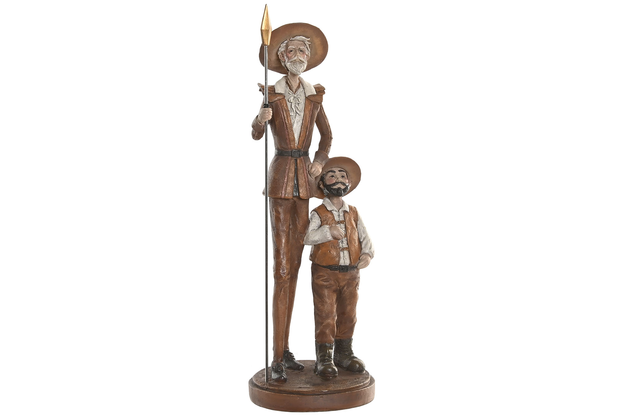 FIGURA RESINA 14X13X38,5 QUIJOTE MARRON
