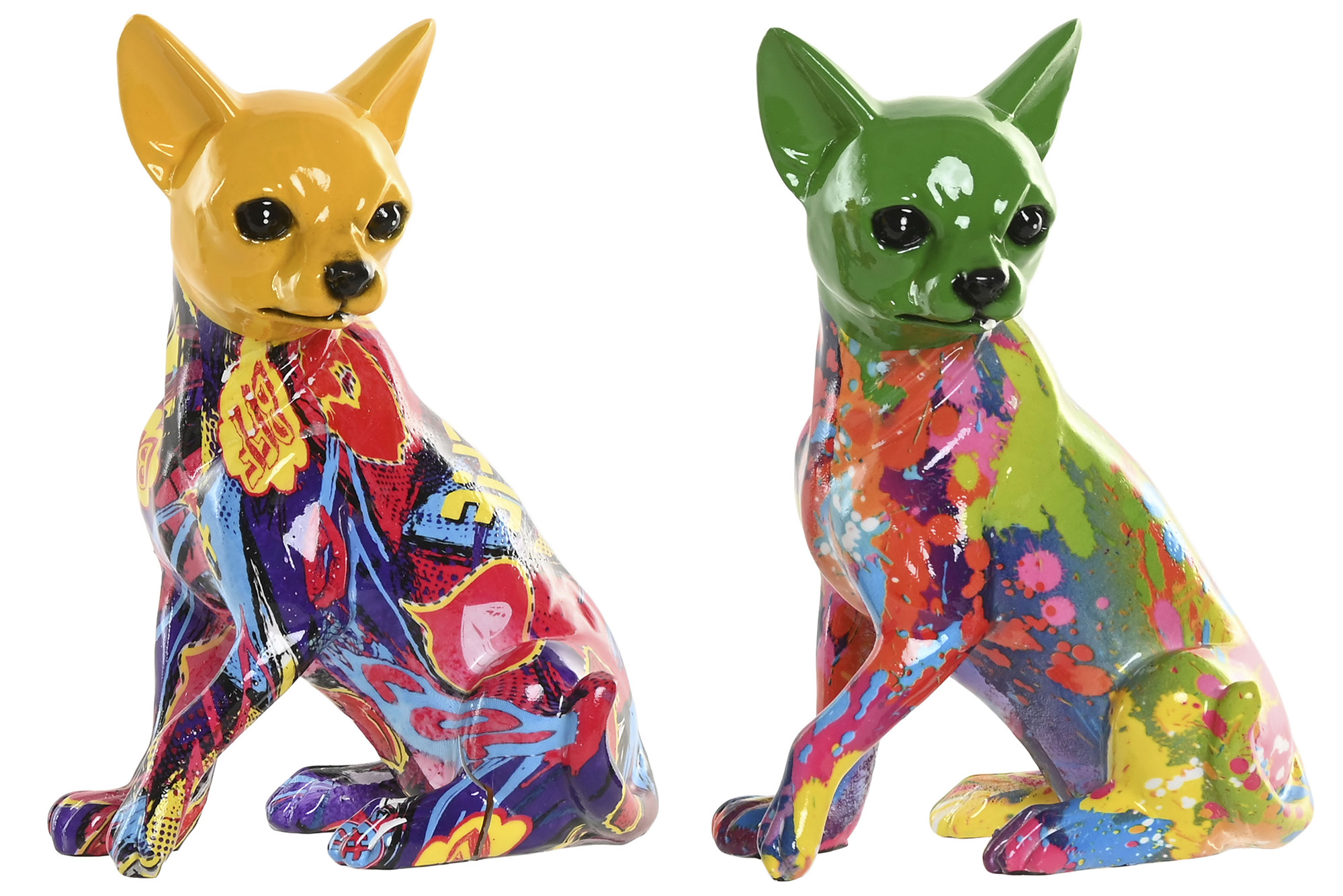 FIGURA RESINA 12X9X17 CHIHUAHUA 2 SURT.