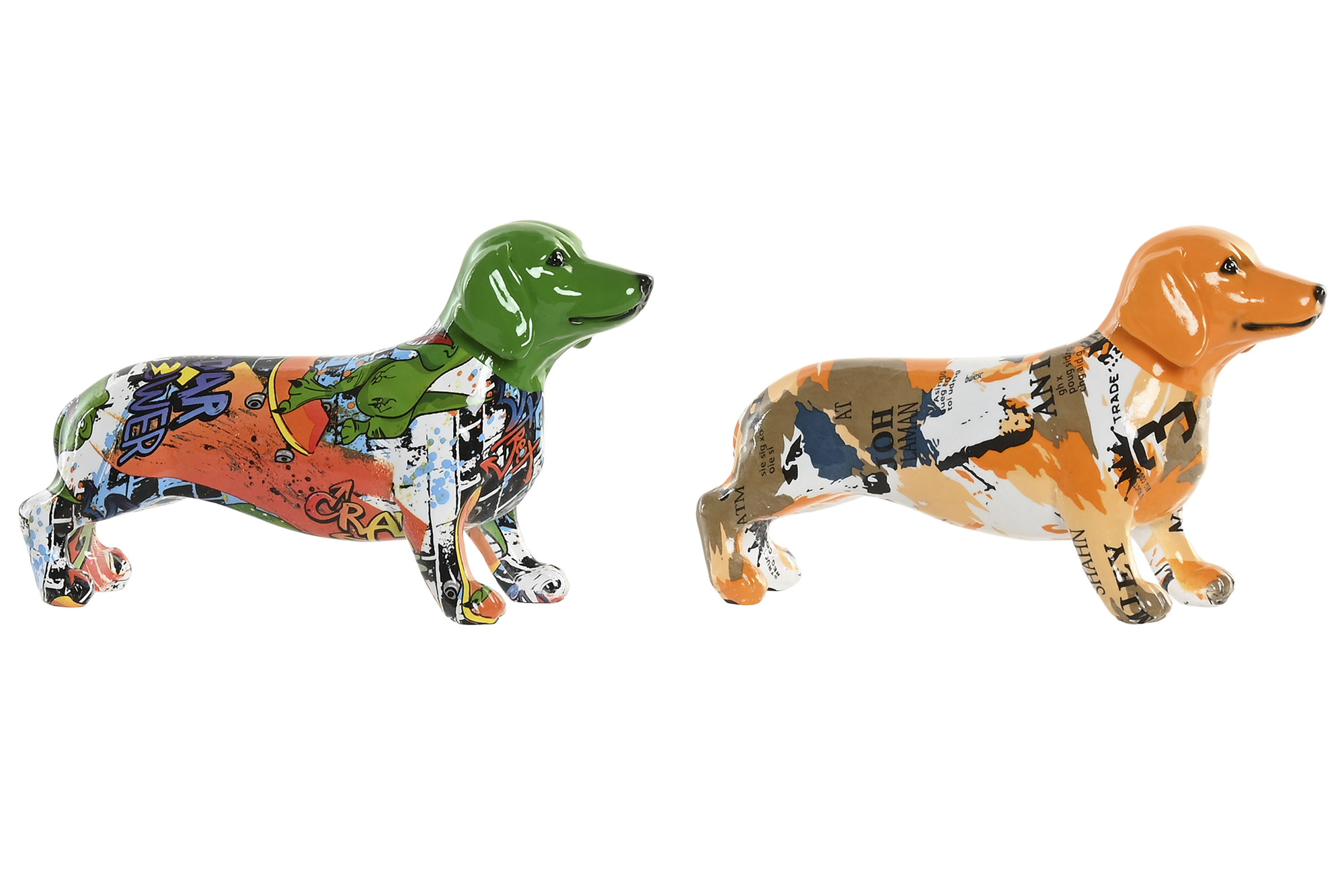 FIGURA RESINA 20X6X11,5 PERRO 2 SURT.