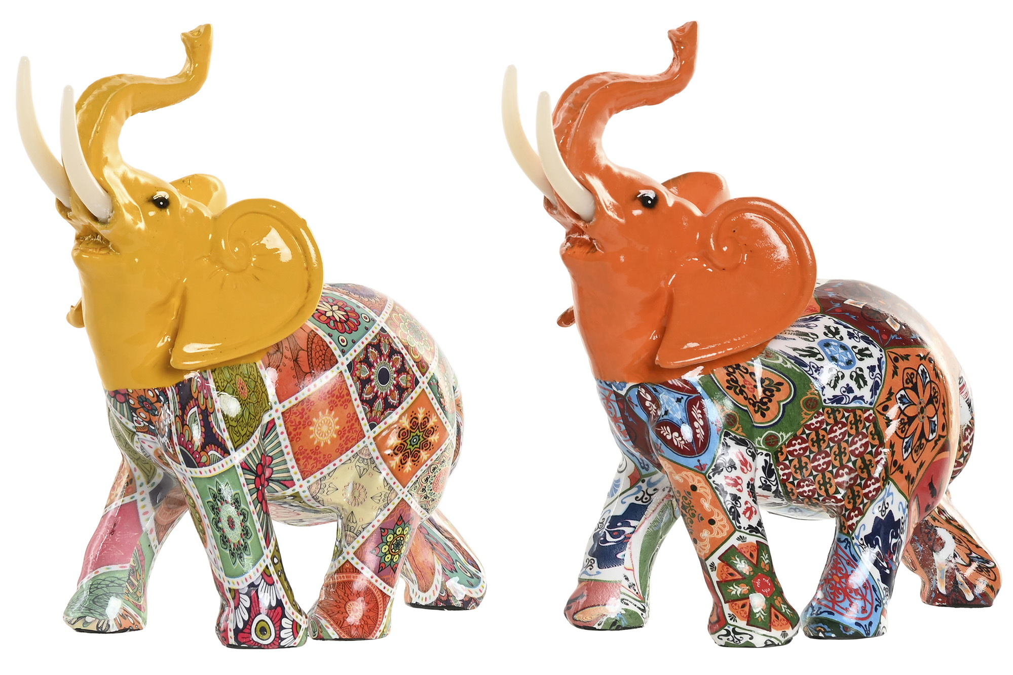 FIGURA RESINA 16X7X17 ELEFANTE 2 SURT.