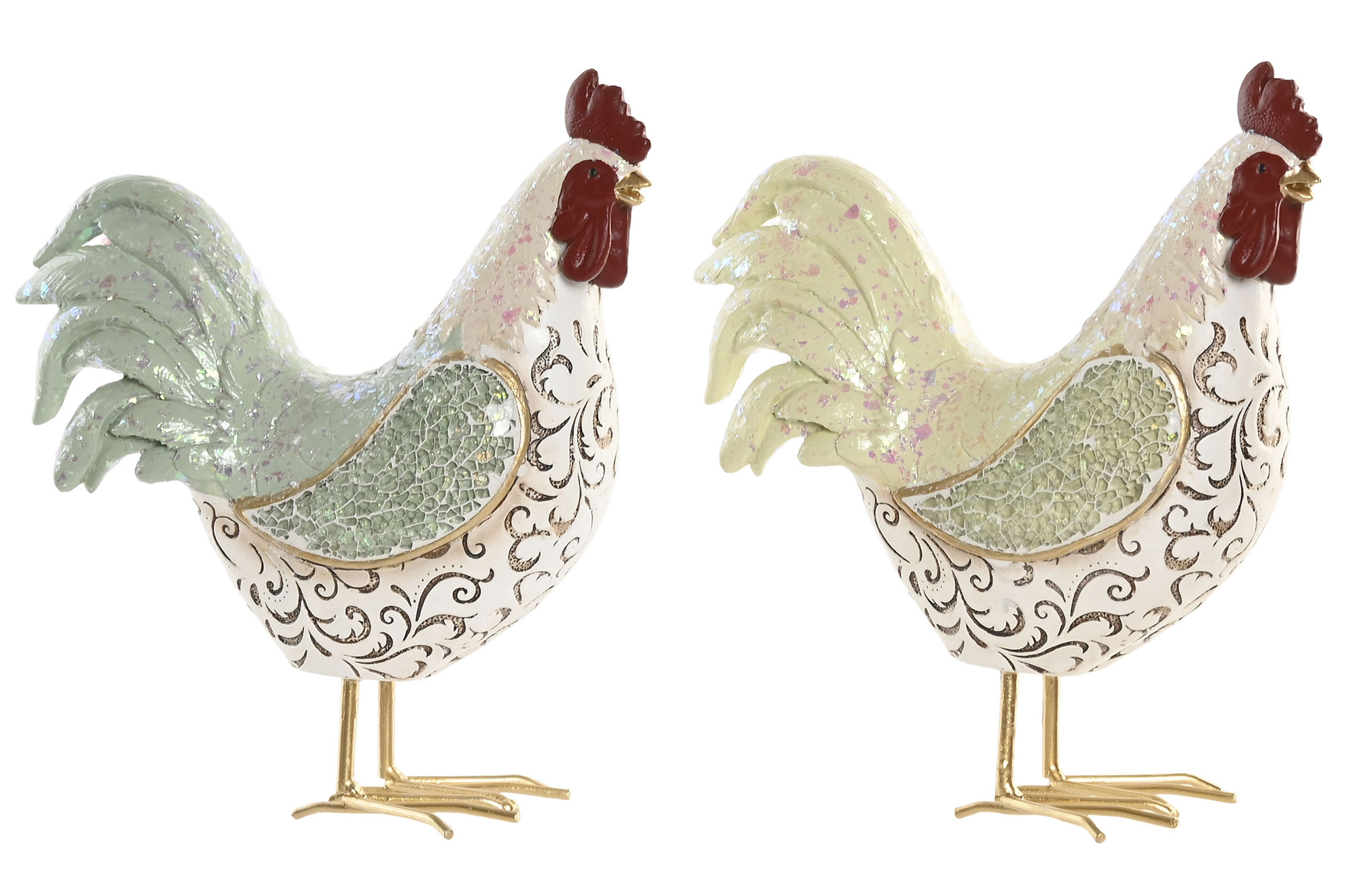 FIGURA RESINA 23X11X27 GALLO 2 SURT.