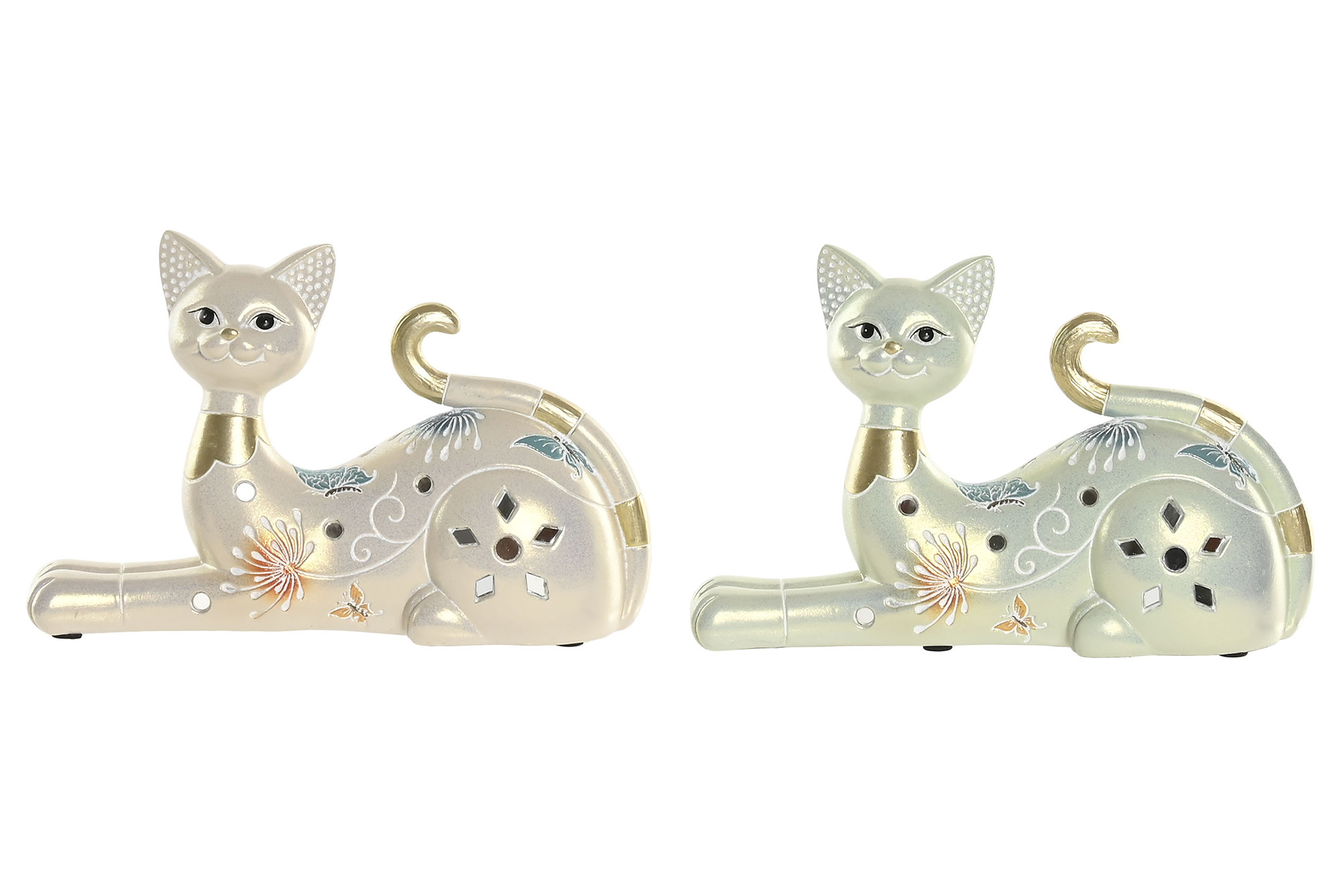 FIGURA RESINA 20,5X6,5X13 GATO 2 SURT.