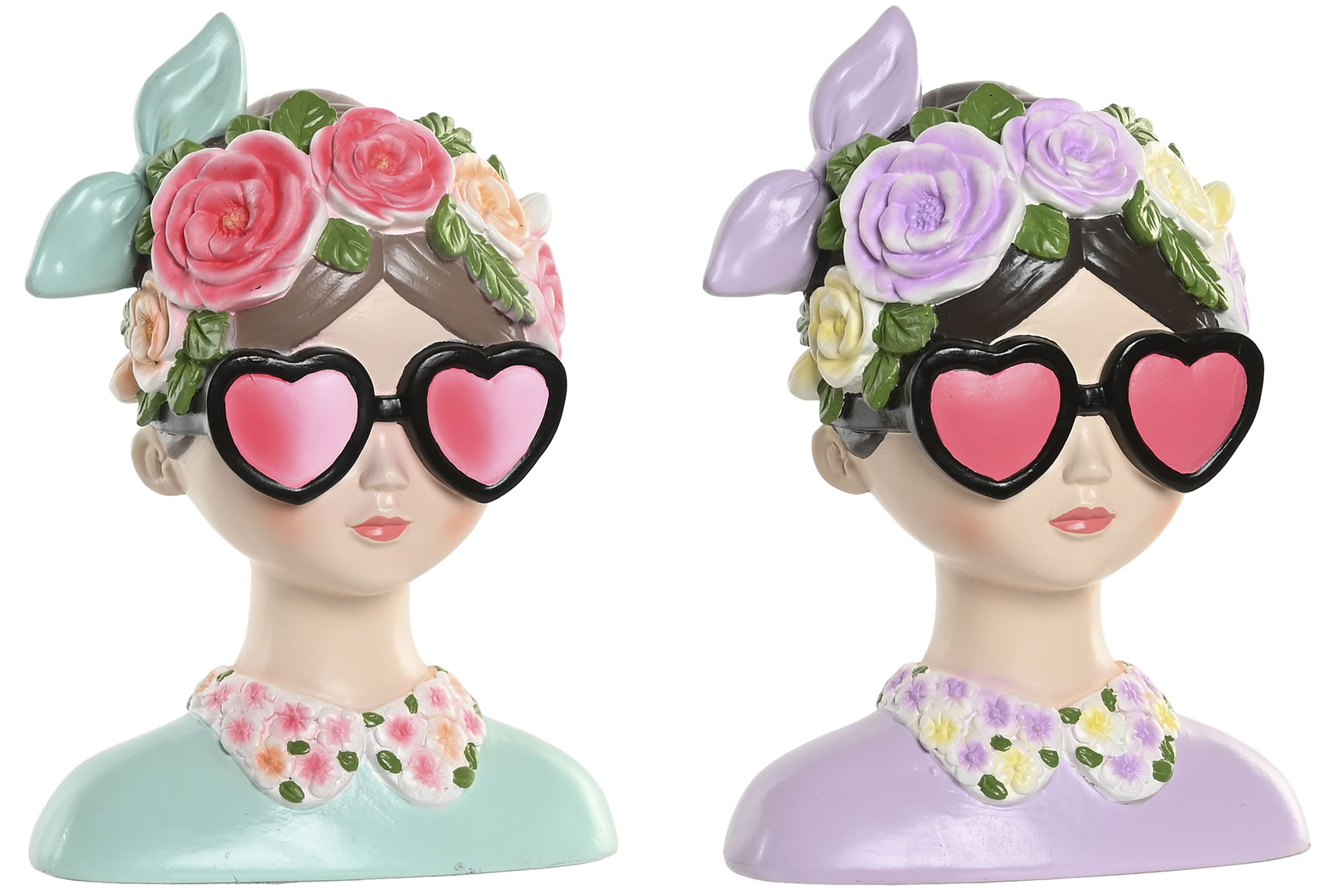 FIGURA RESINA 14,5X10,5X20 CHICA 2 SURT.