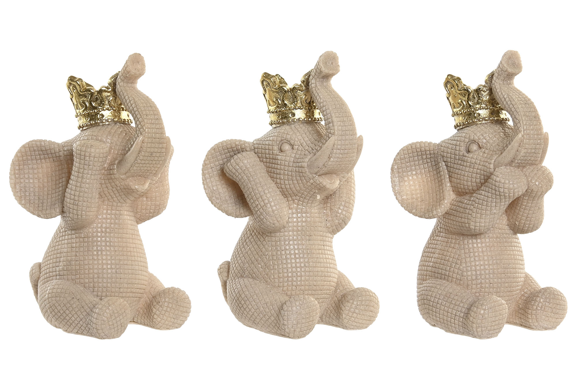 FIGURA RESINA 12X12X21 ELEFANTE 3 SURT.