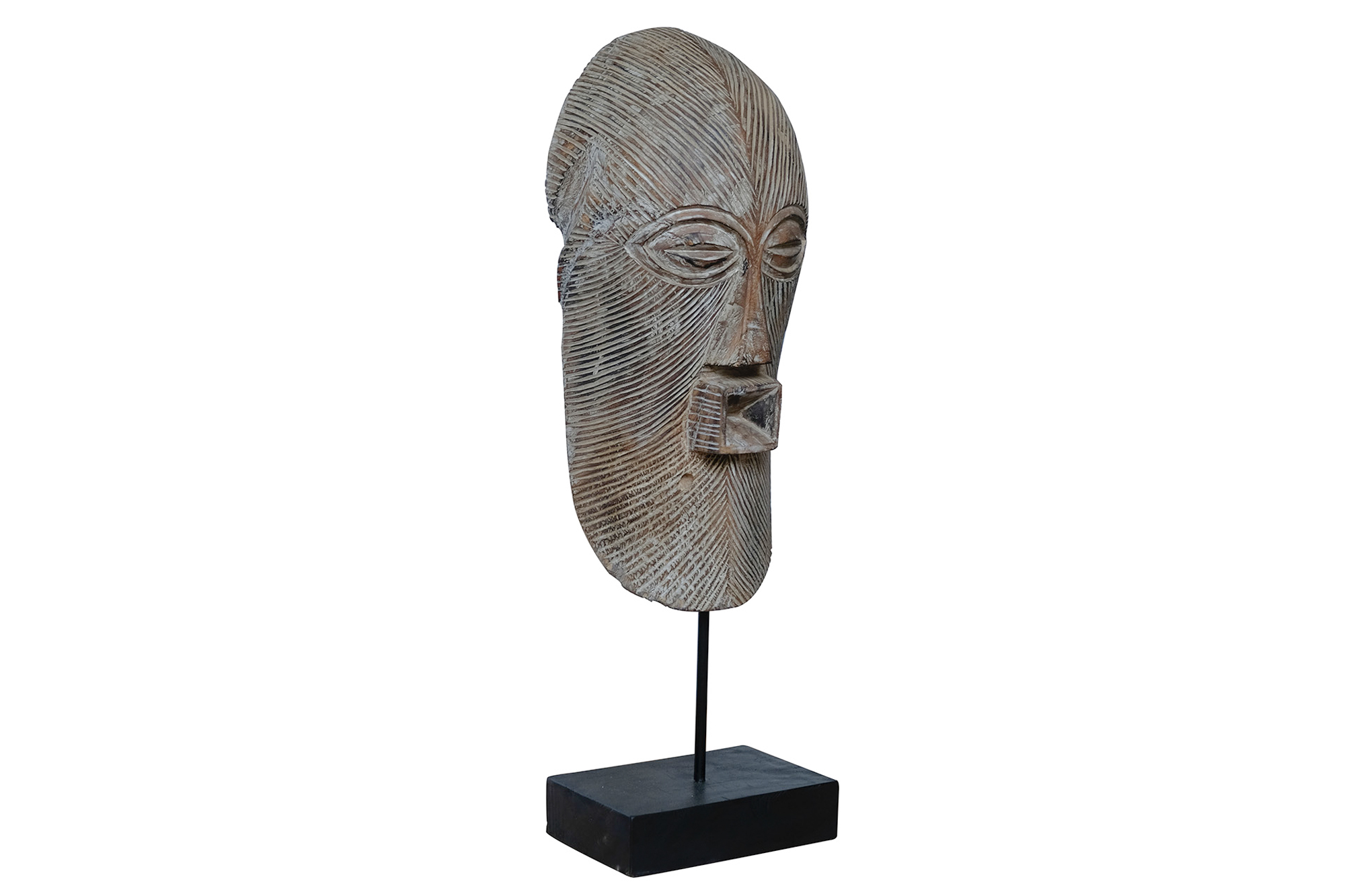 FIGURA SUAR HIERRO 30X15X80 MASCARA TRIBAL