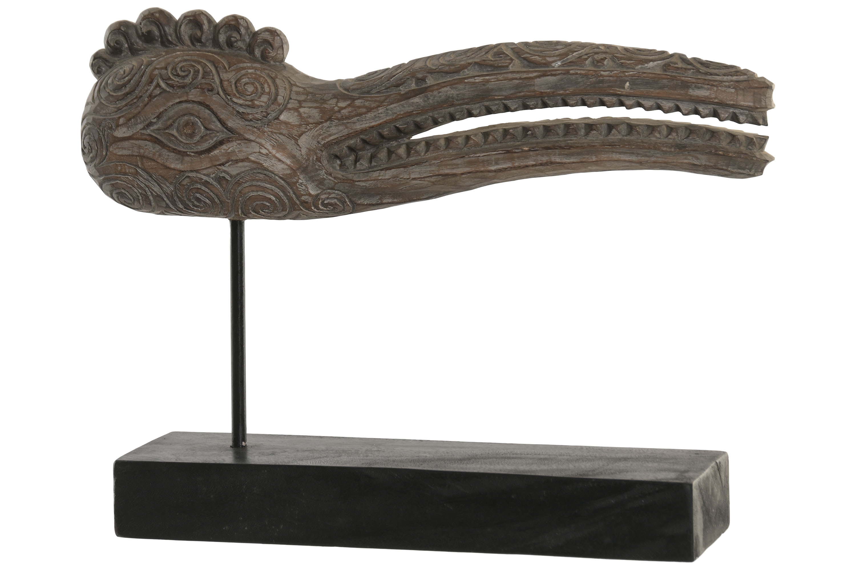 FIGURA SUAR HIERRO 55X14X42 MASCARA TRIBAL