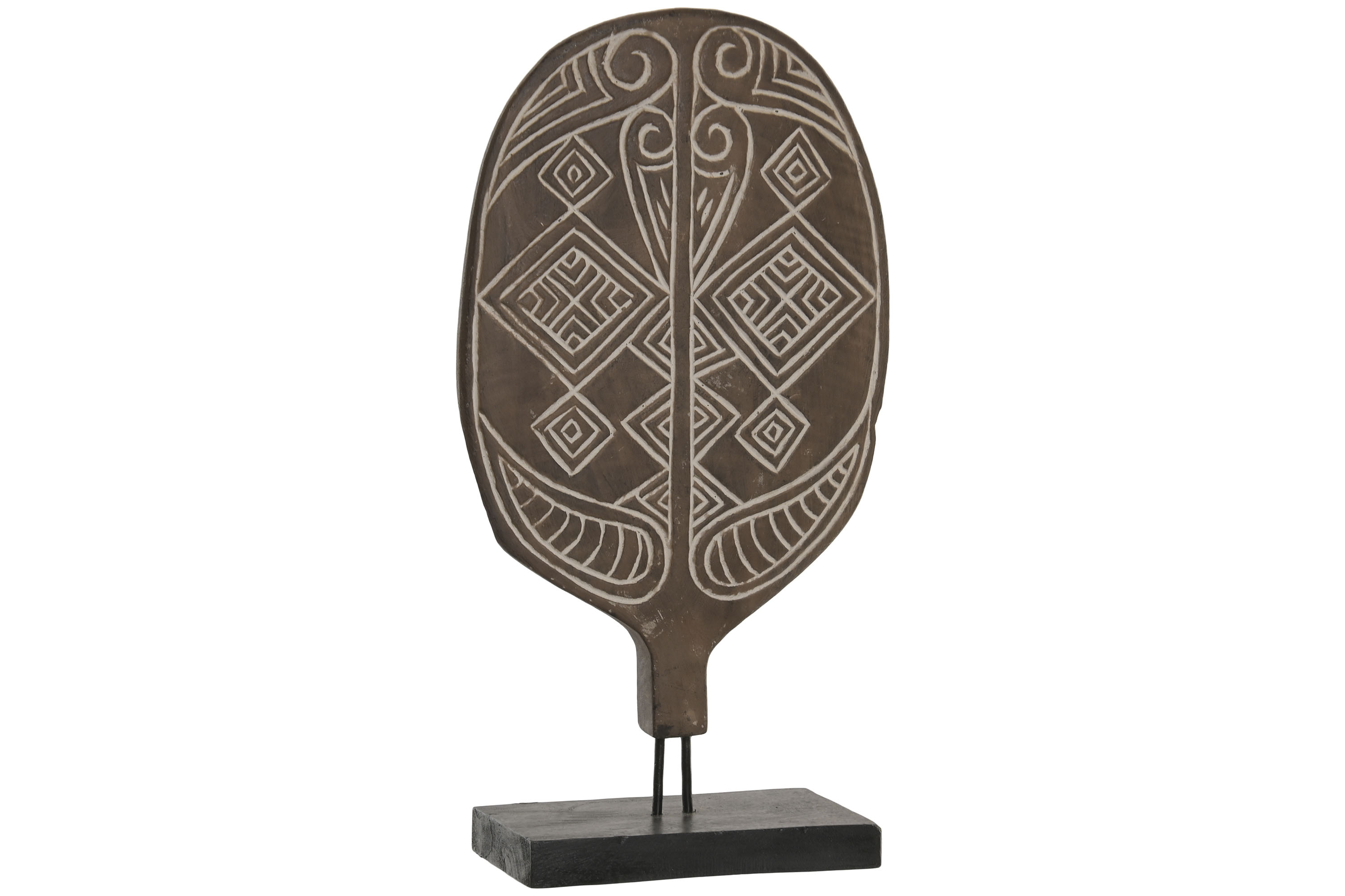 FIGURA SUAR HIERRO 26,5X12X48,5 MASCARA TRIBAL