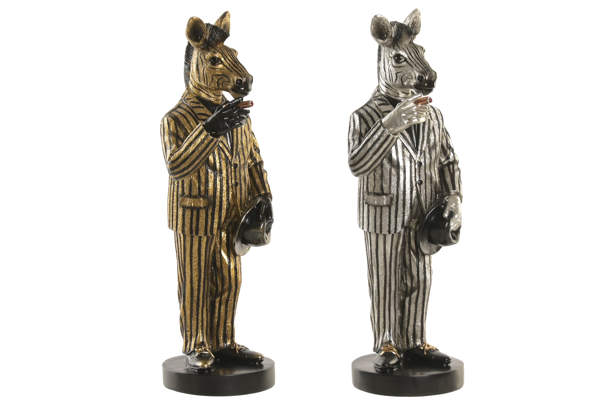 FIGURA RESINA 14,5X13X39 CEBRA 2 SURT.