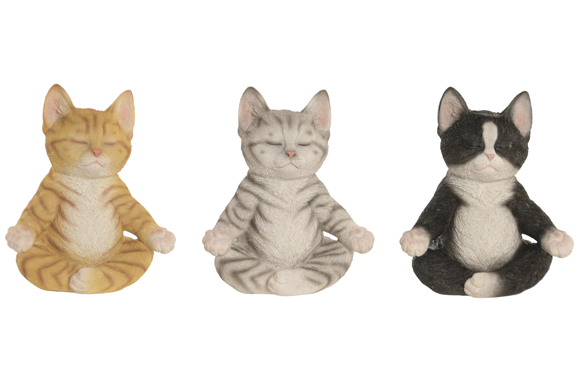 FIGURA RESINA 14,5X9,5X16 GATOS 3 SURT.
