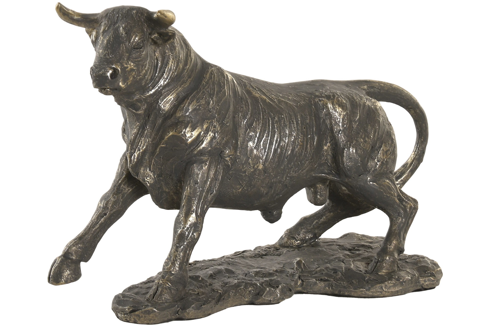 FIGURA RESINA 22X11X17 TORO ENVEJECIDO BRONCE