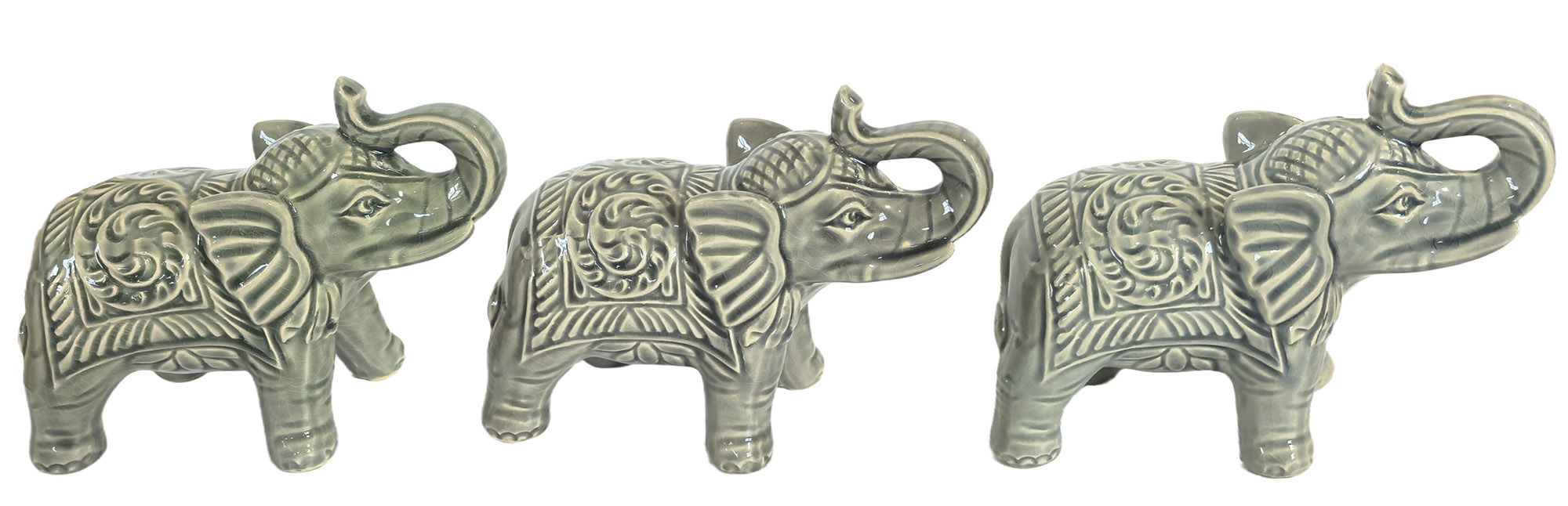 FIGURA GRES 19X9X15 ELEFANTE 3 SURT.