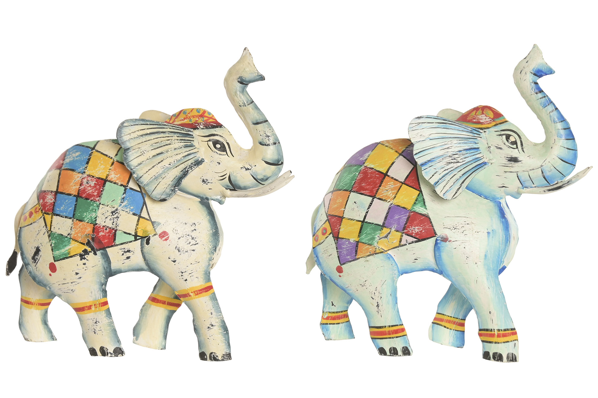 FIGURA METAL 31X13X33 ELEFANTE 2 SURT.