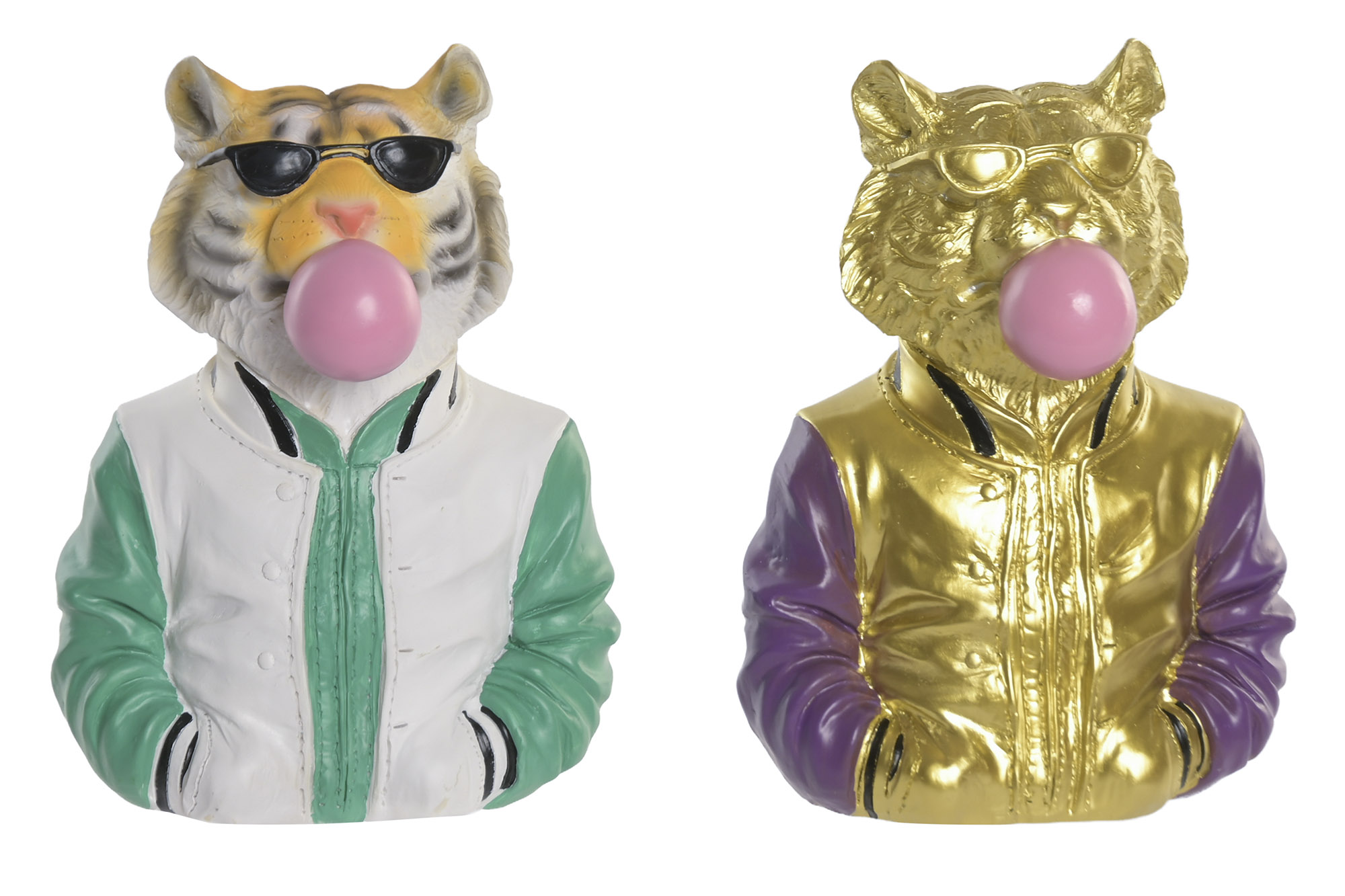 FIGURA RESINA 16X12X23 TIGRE CHICLE 2 SURT.