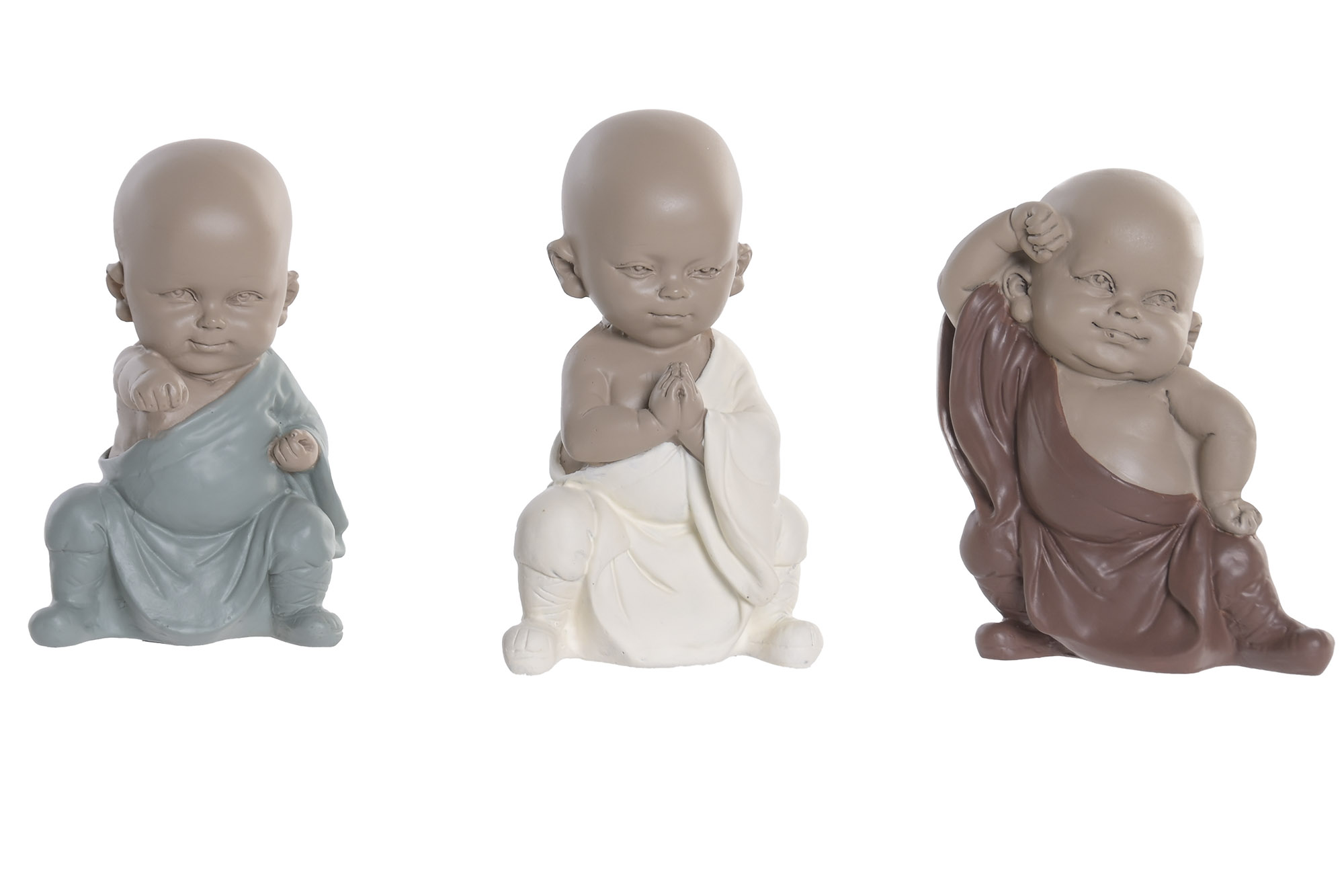 FIGURA RESINA 8X5,5X12,7 MONJE 3 SURT.