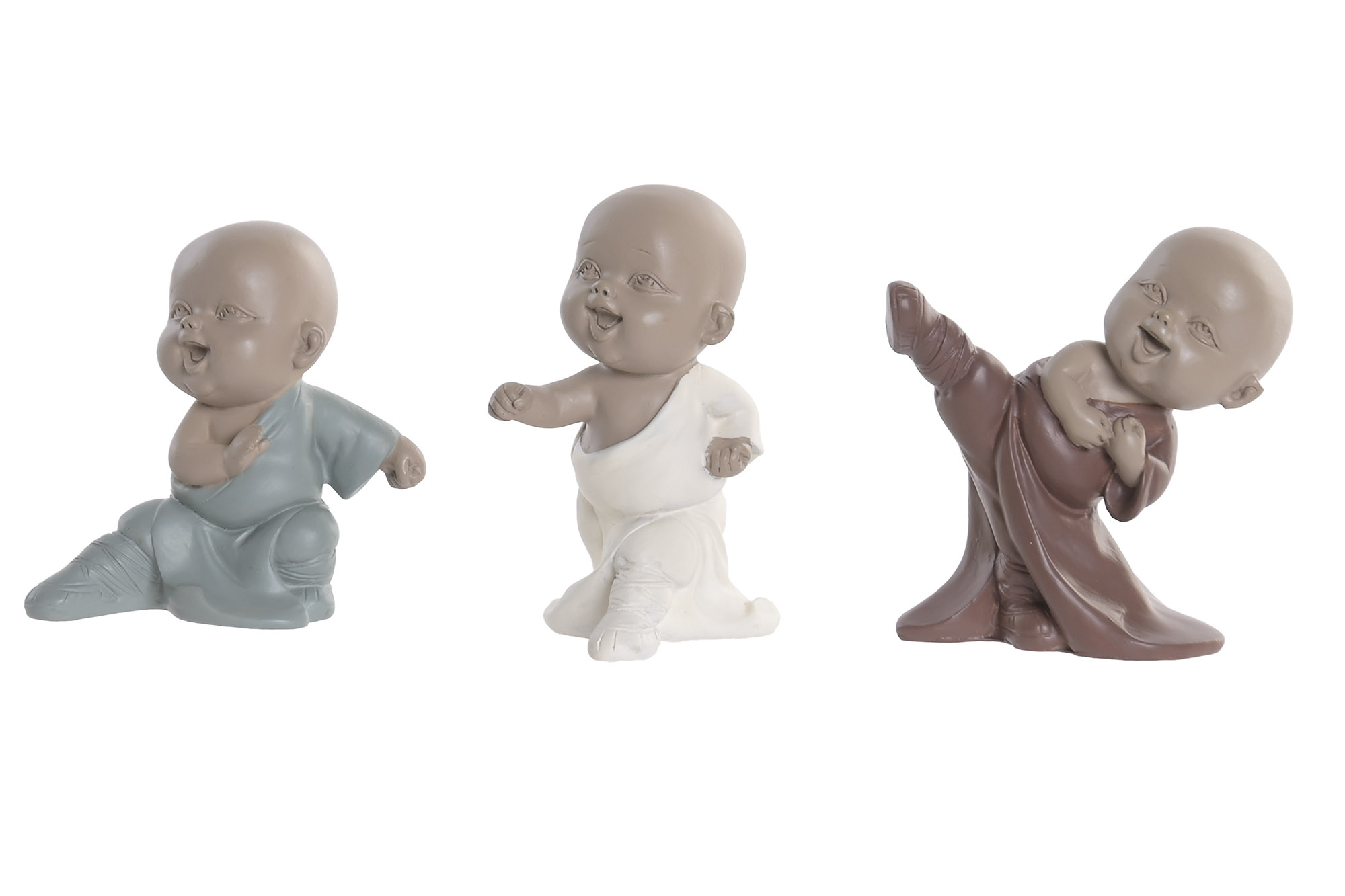 FIGURA RESINA 6,5X5,5X9 MONJE 3 SURT.