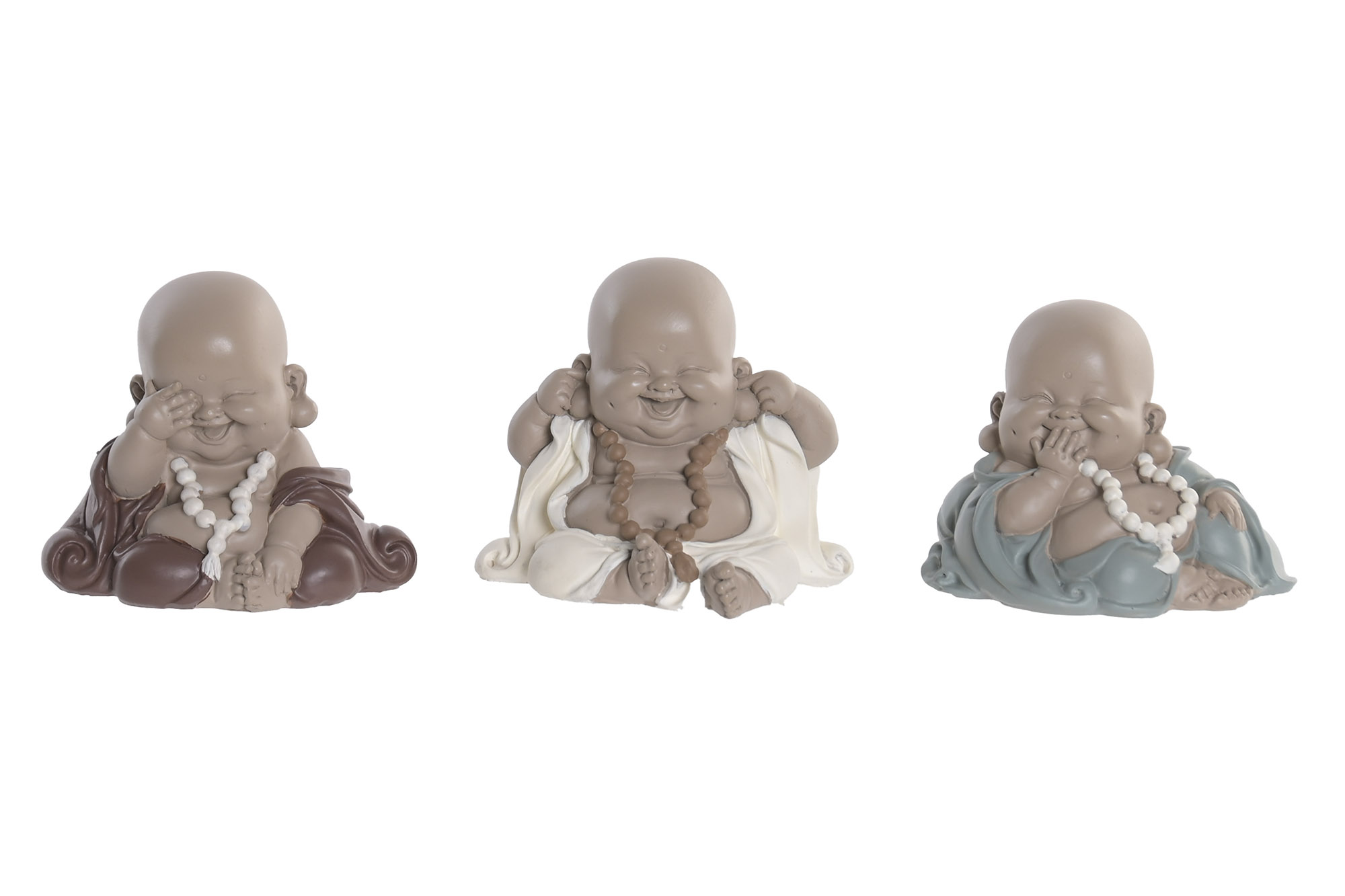 FIGURA RESINA 10X7,5X8,5 MONJE 3 SURT.
