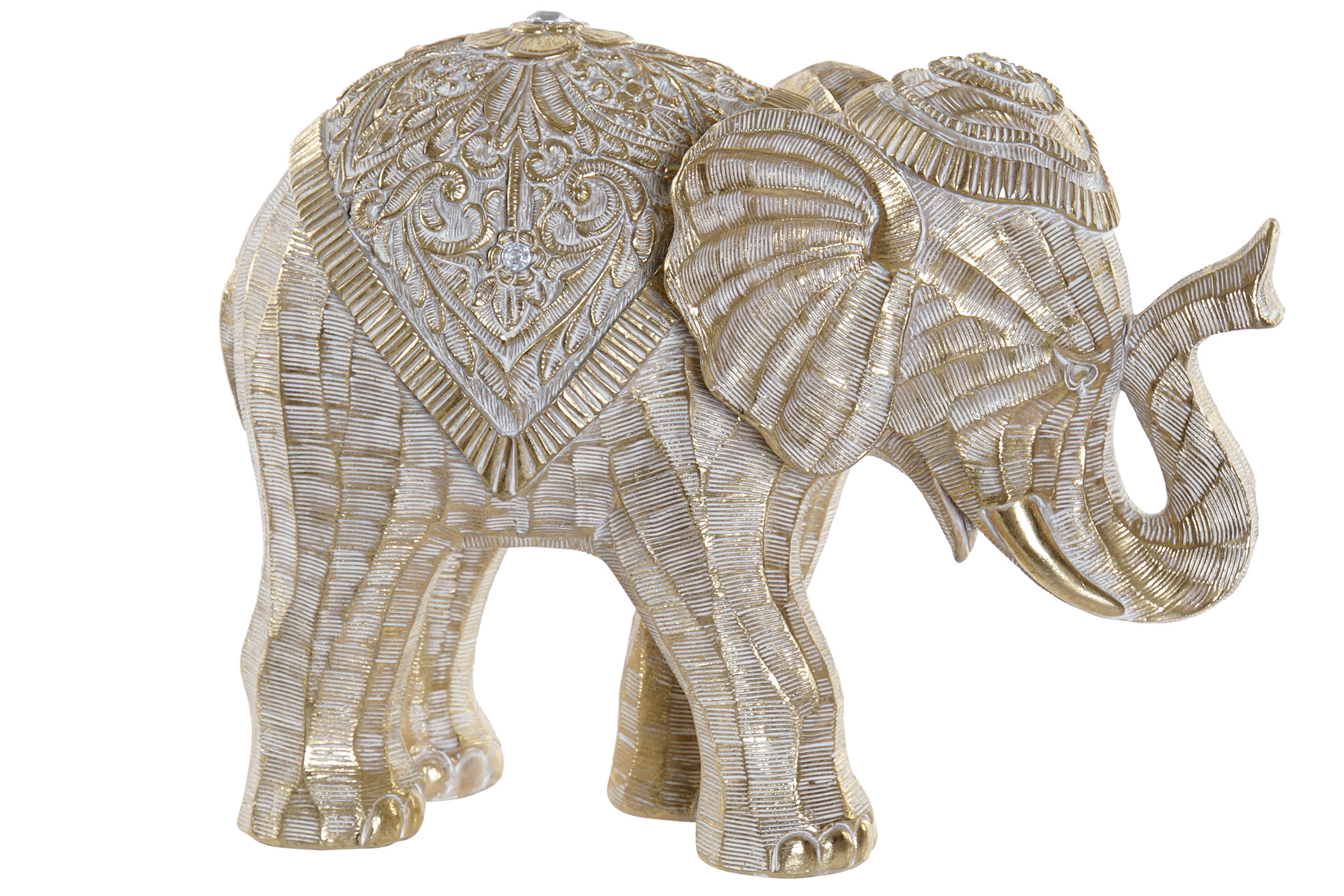 FIGURA RESINA 27,5X13,5X21 ELEFANTE BLANCO