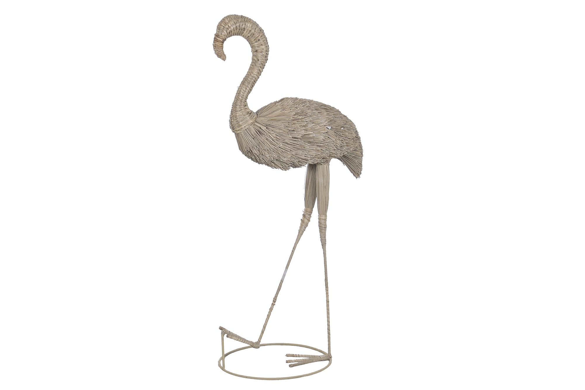 FIGURA MENDONG METAL 60X40X121 FLAMENCO NATURAL