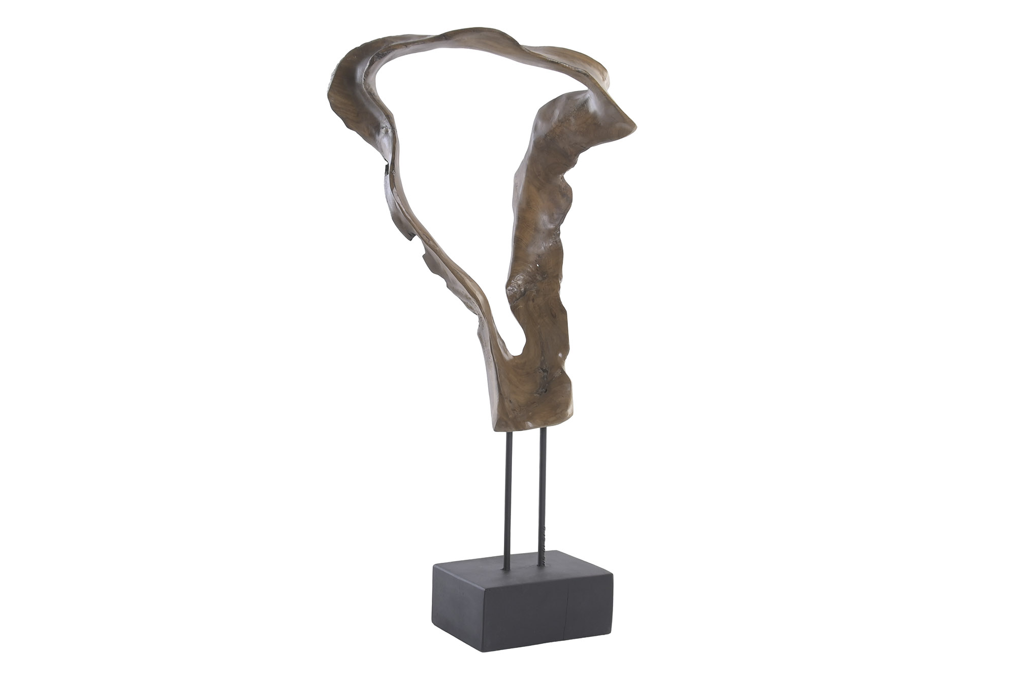 FIGURA TECA 40X30X80 NATURAL