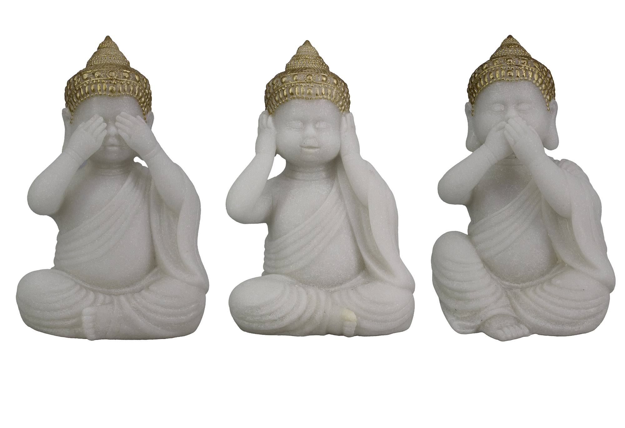 FIGURA RESINA 11X8,5X17 BUDA 3 SURT.