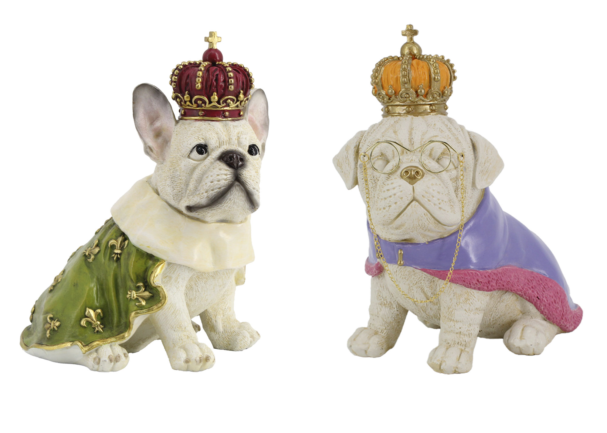 FIGURA RESINA 16X10,5X18 PERRO 2 SURT.