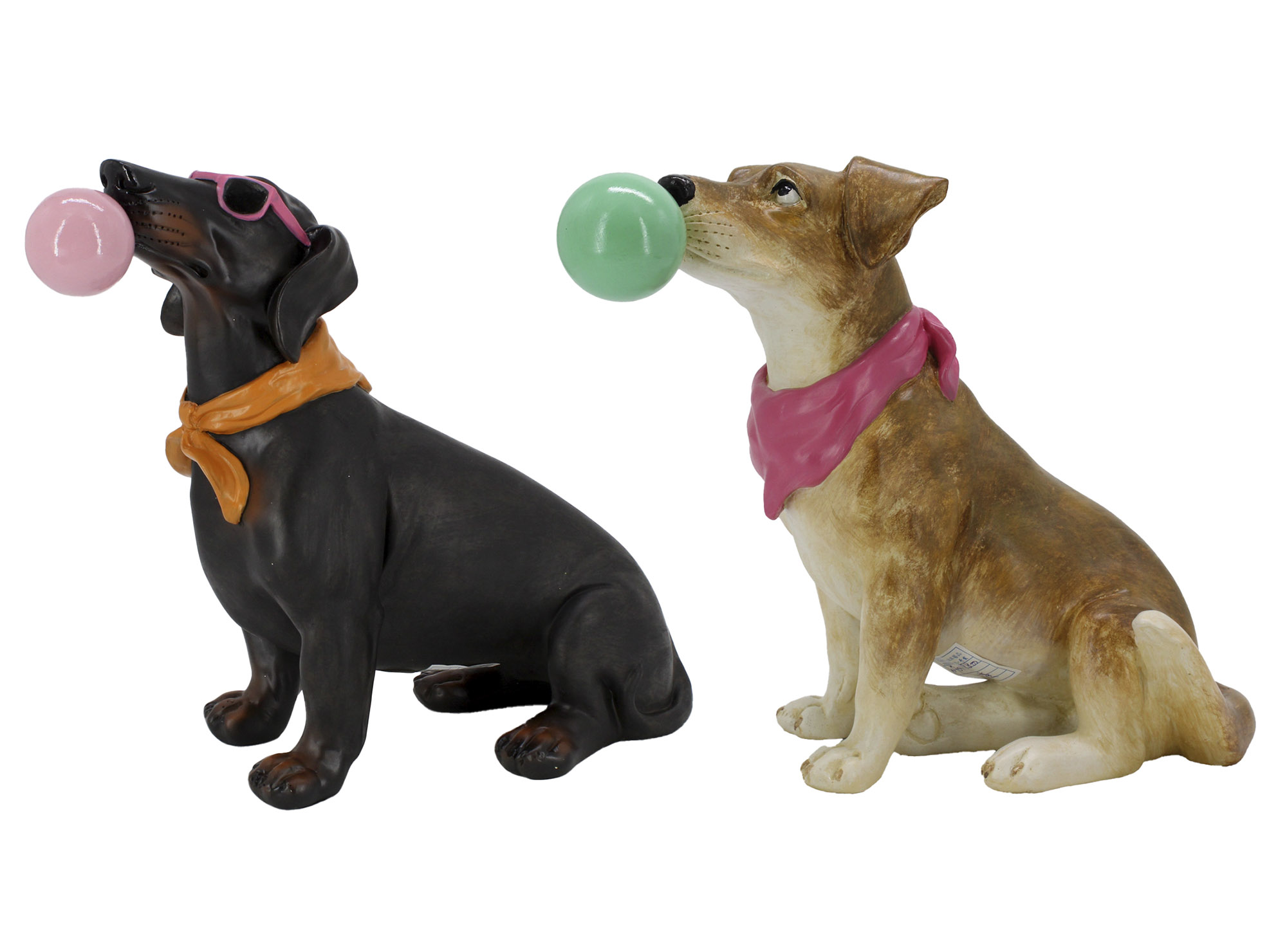 FIGURA RESINA 31,5X15X26,5 PERRO 2 SURT.
