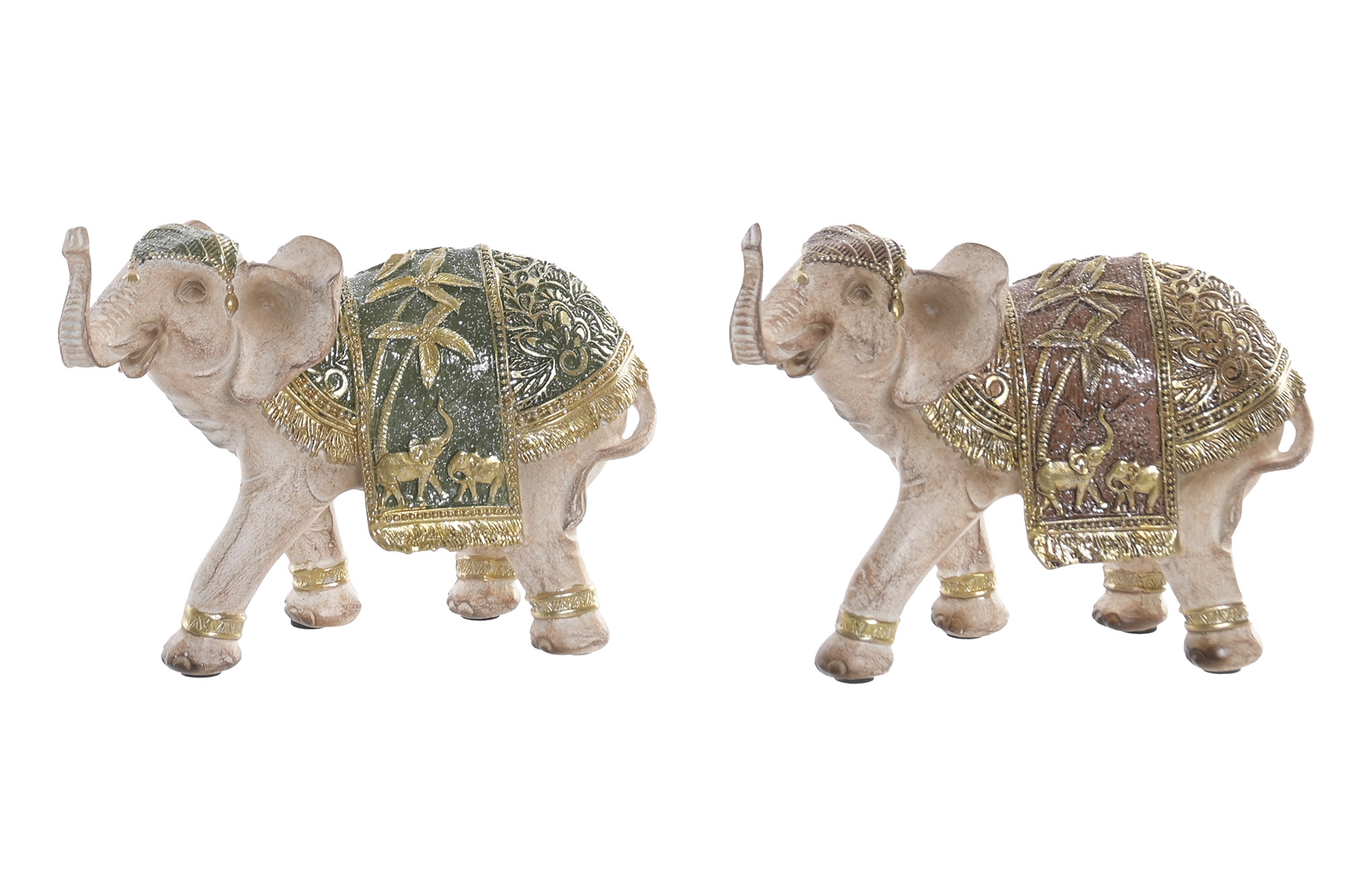 FIGURA RESINA 15X7,5X11,5 ELEFANTE 2 SURT.