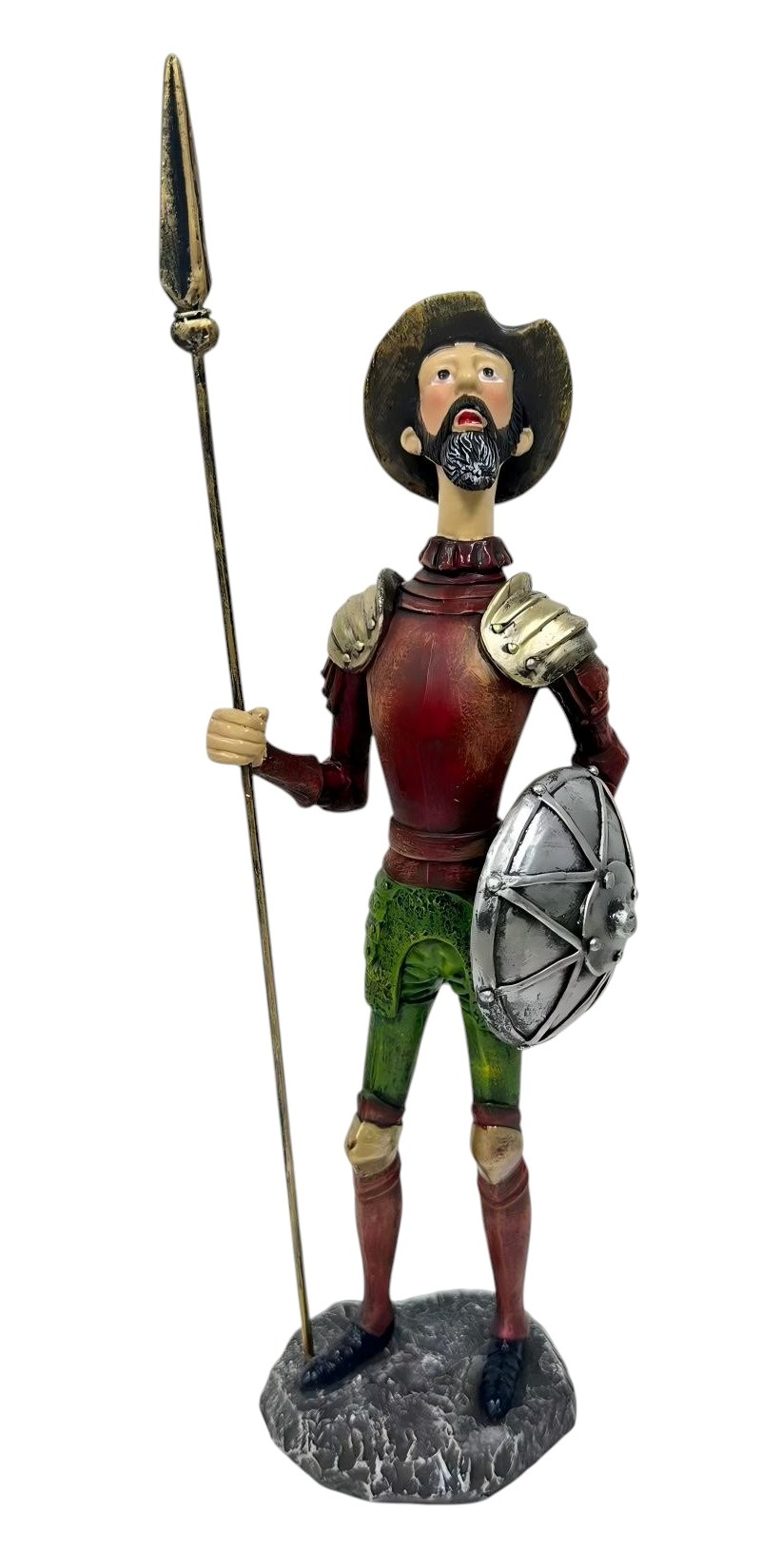 FIGURA RESINA 10,5X8,5X33,5 QUIJOTE MULTICOLOR