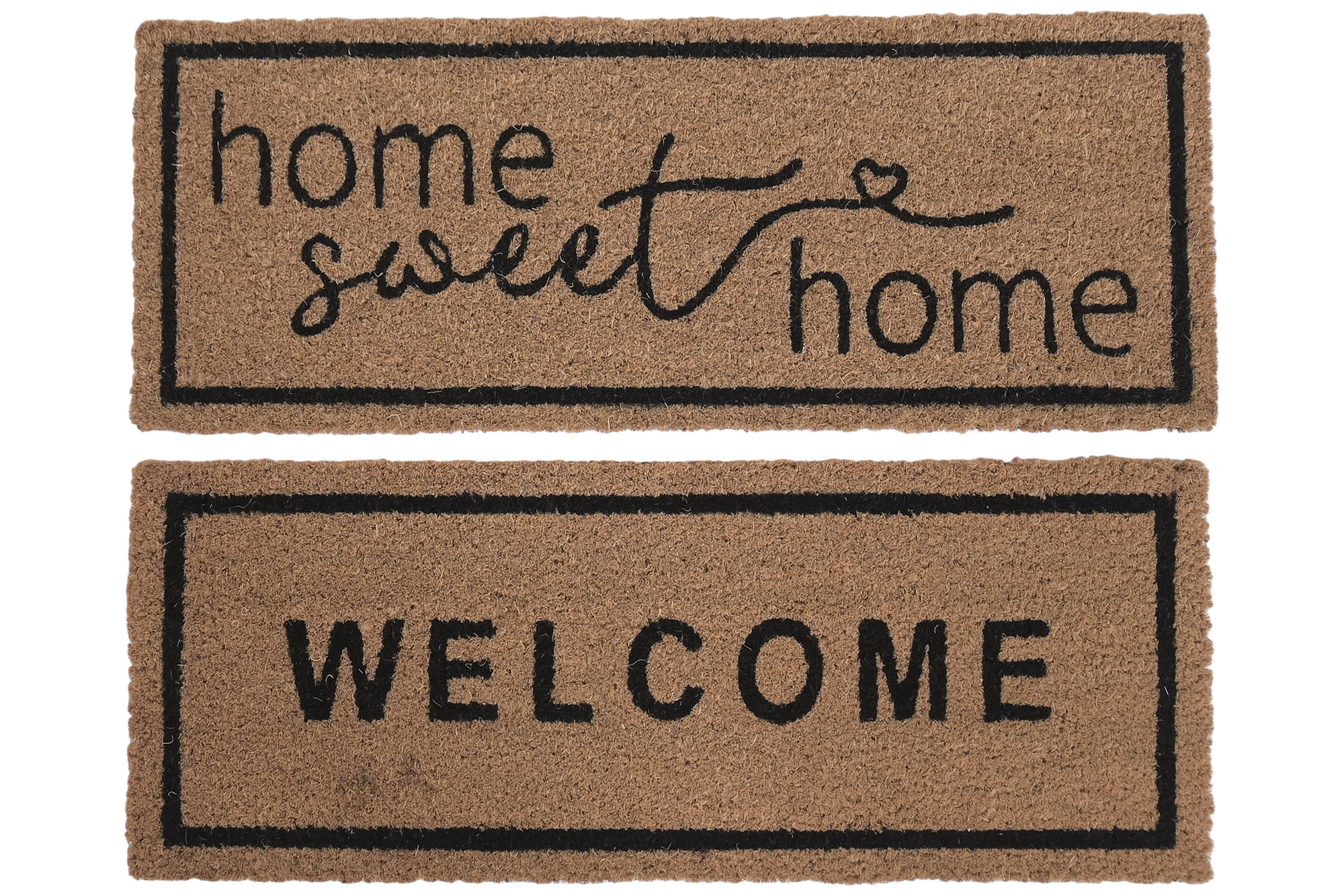 FELPUDO FIBRA COCO 65X25X1,5 HOME SWEET HOME 2 SUR