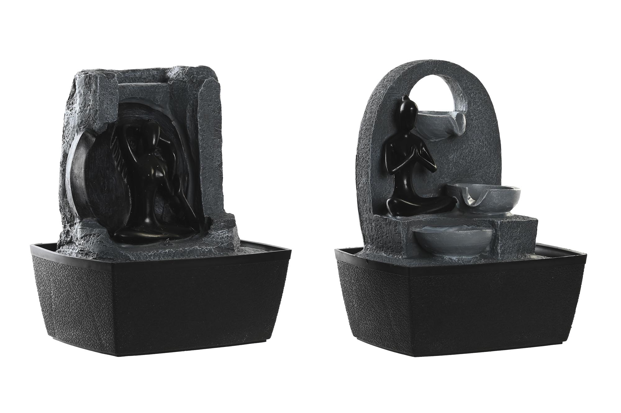 FUENTE RESINA 20X15X24 YOGA 2 SURT.
