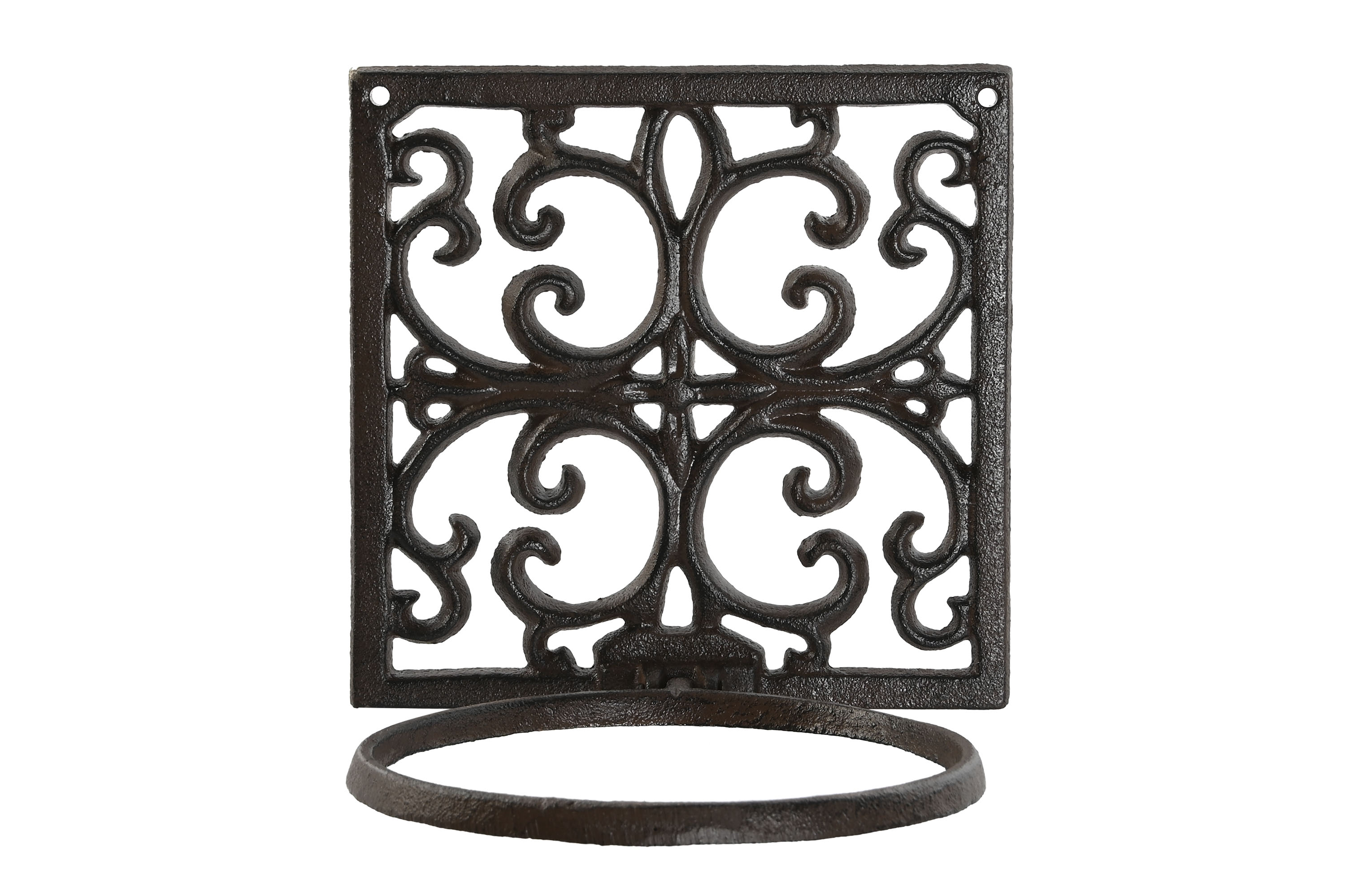 SOPORTE HIERRO COLADO 18X17,5X18 D 13,5CM MACETERO