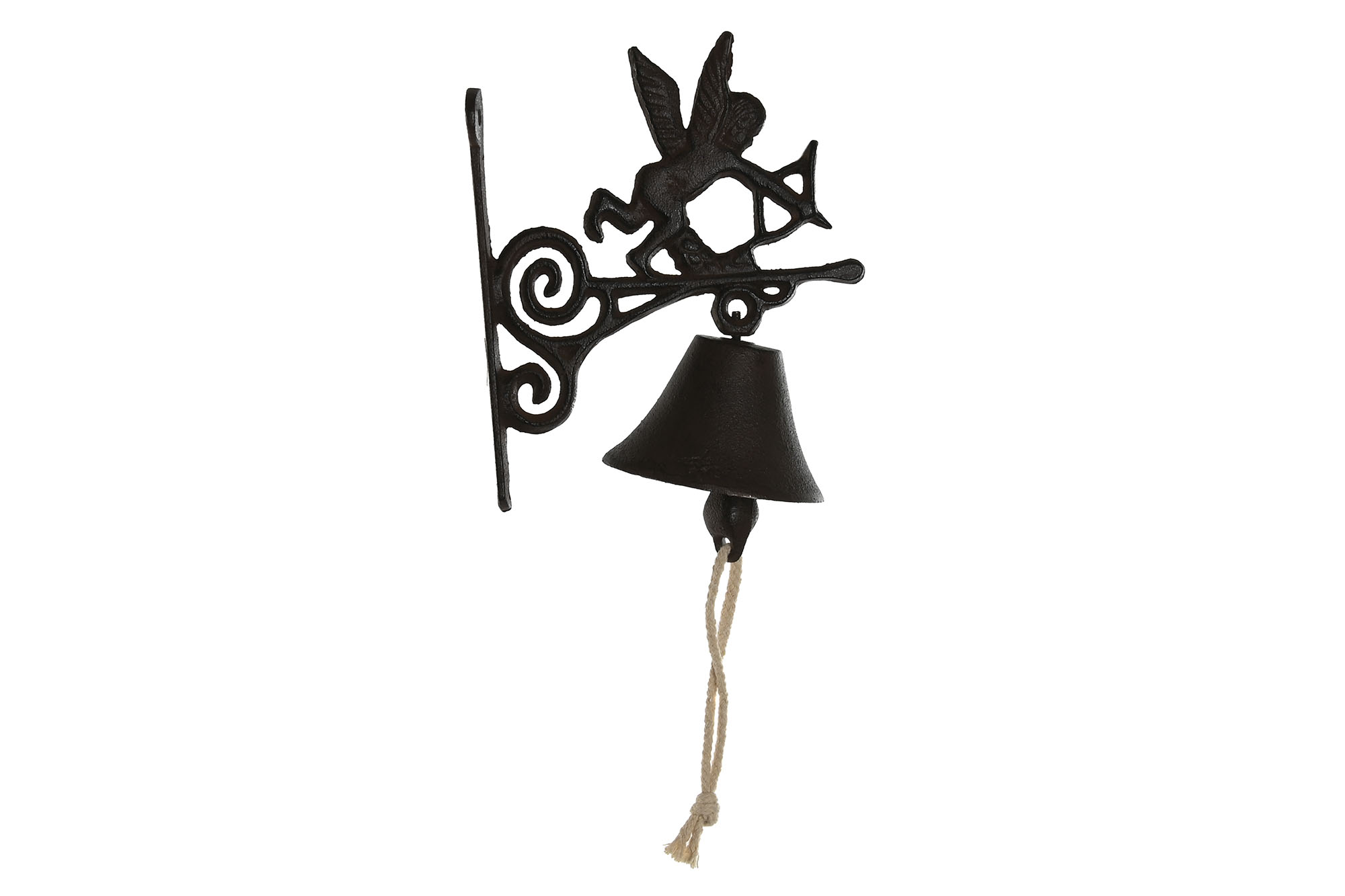 CAMPANA HIERRO COLADO 16,5X10X21 ANGEL NEGRO