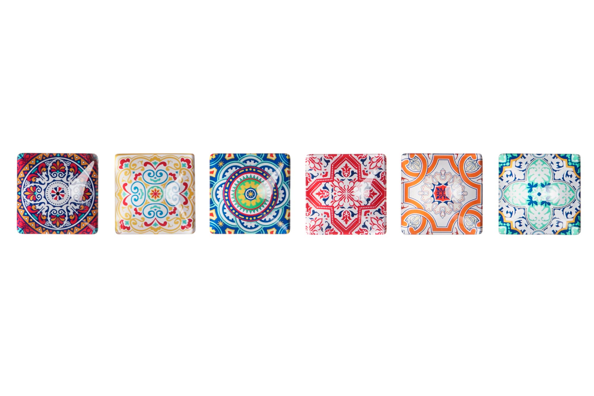 IMAN CRISTAL METAL 4X4X1 MANDALA 6 SURT.