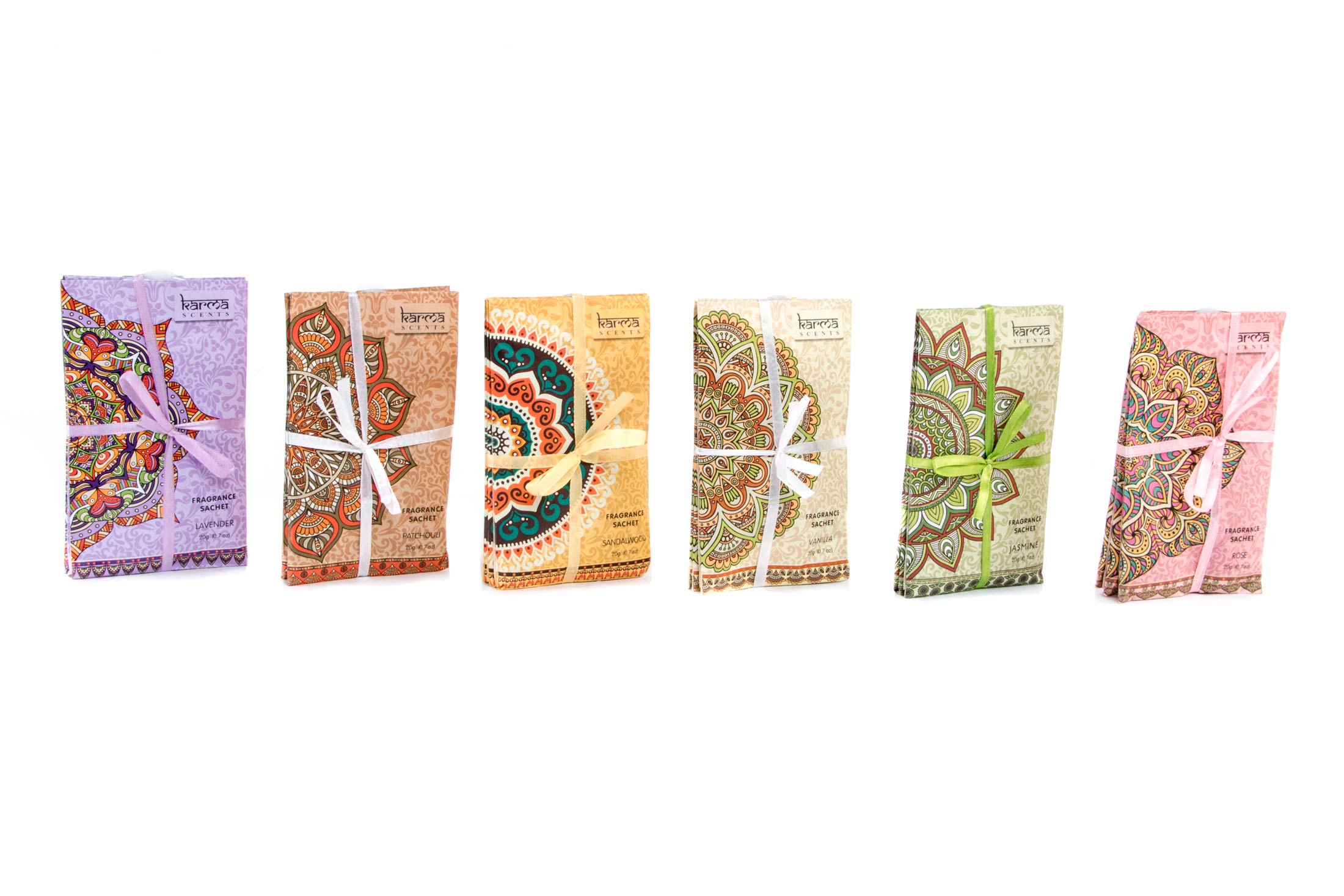 BOLSA AROMA SET 3 PAPEL 10X2X17 MANDALAS 6 SURT.